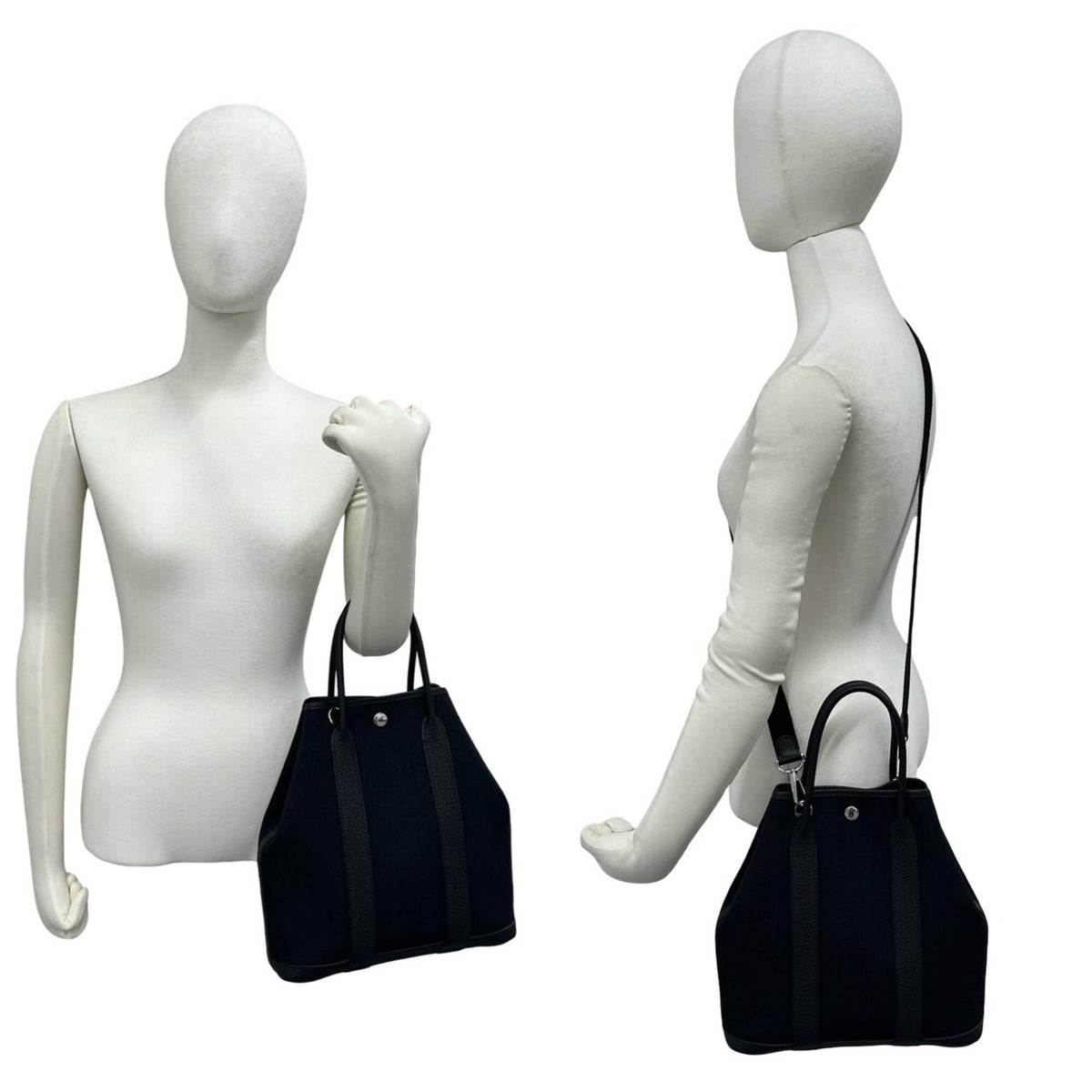 Hermes Black Negonda Leather Handbag Shoulder Bag (Pre-Owned)