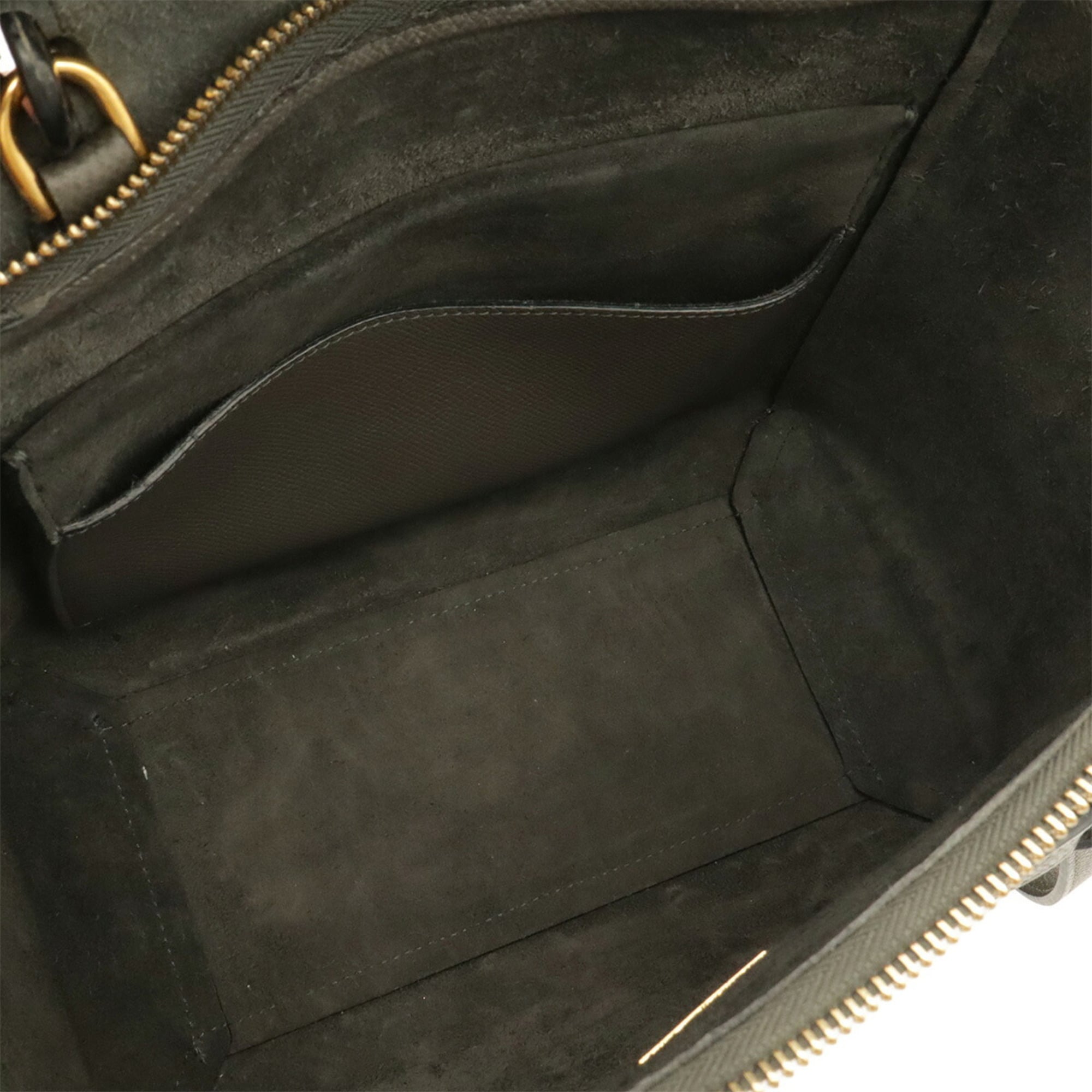 Celine Gray Leather Handbag Shoulder Bag (Pre-Owned)