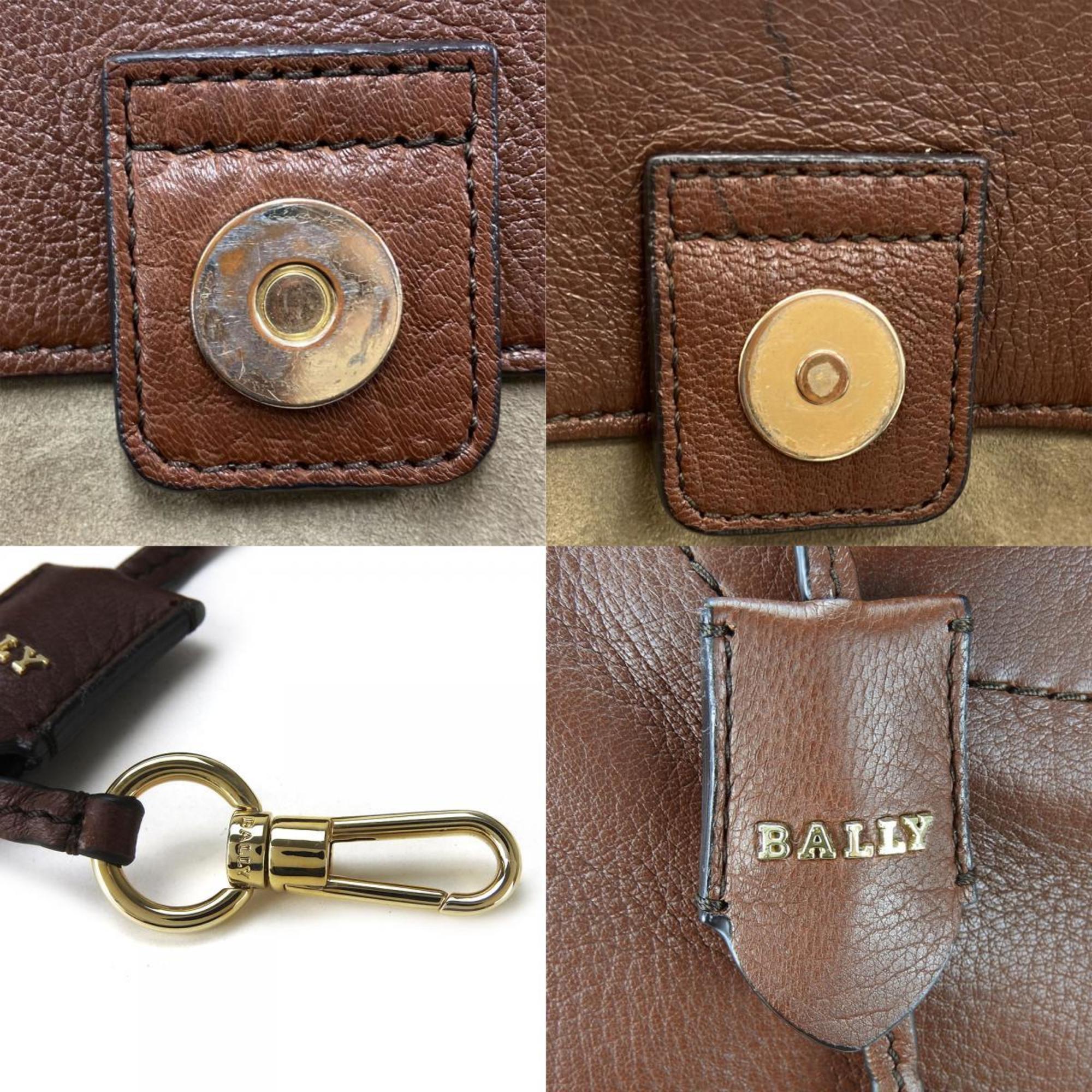Bally Brown Leather Tote Bag (Pre-Owned)