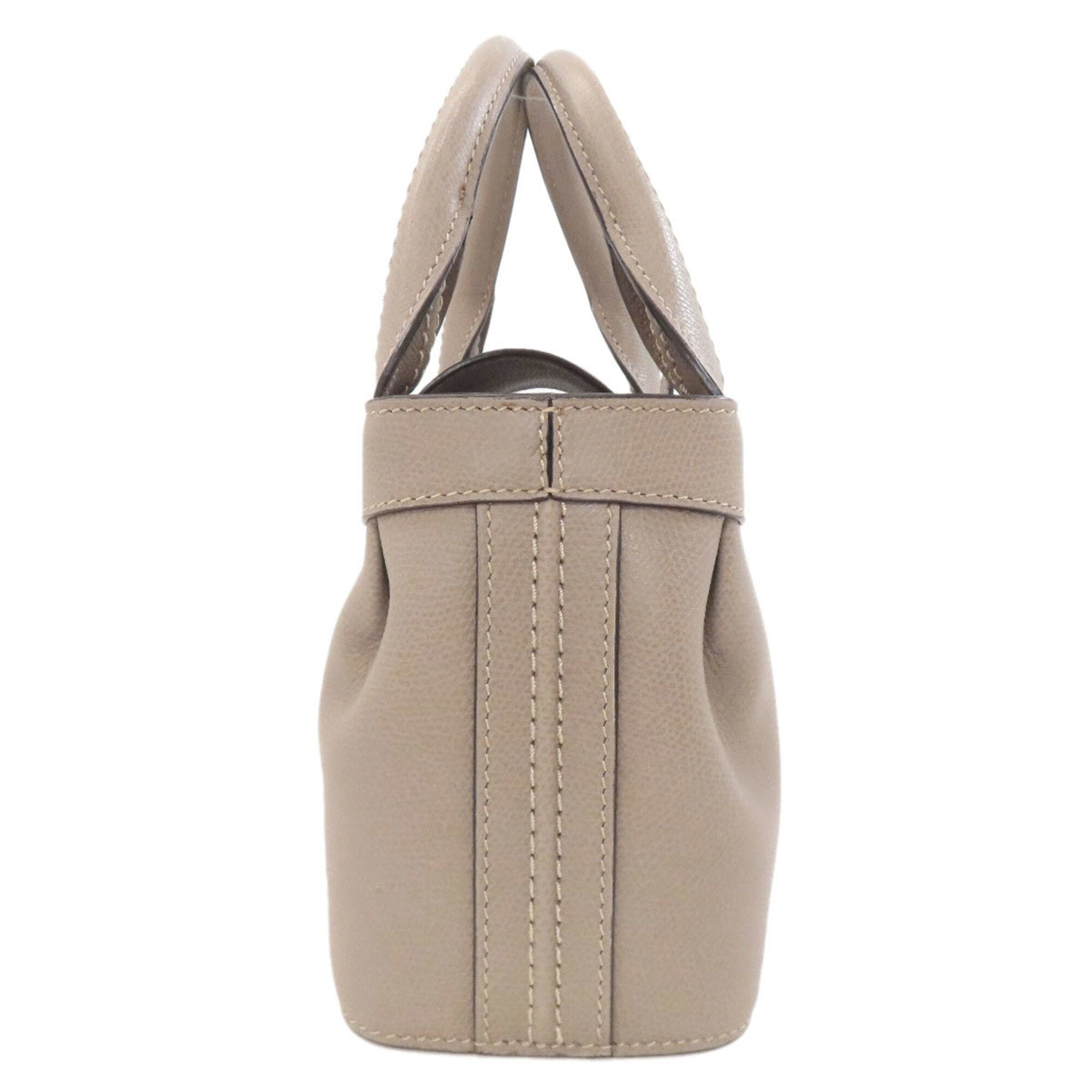 Valextra Beige Leather Handbag (Pre-Owned)