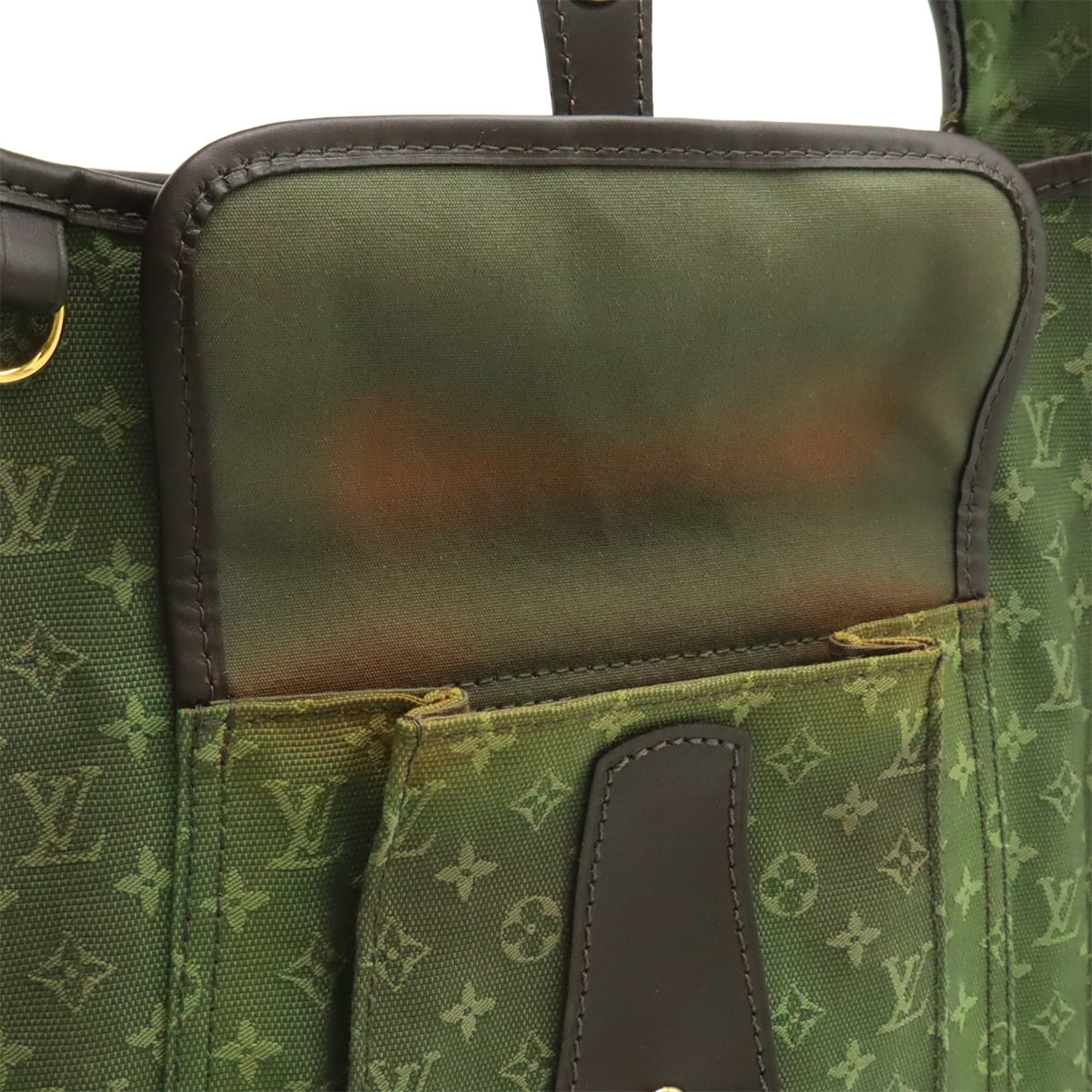 Louis Vuitton Tst Khaki Canvas Leather Shoulder Bag (Pre-Owned)