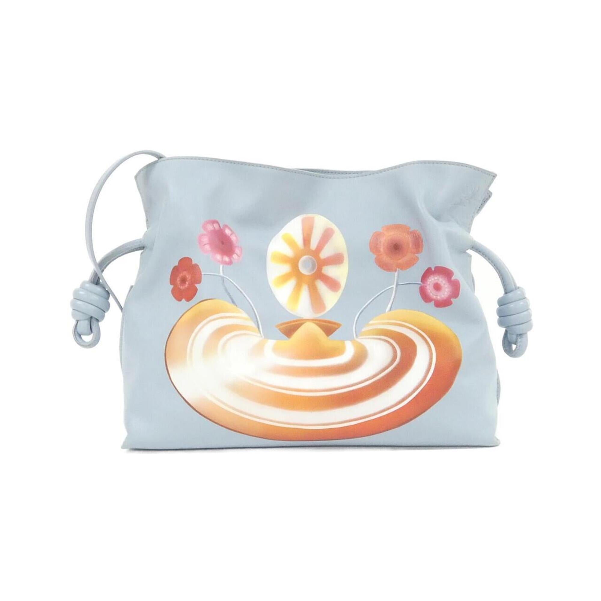 Loewe Light Blue Leather Handbag (Pre-Owned)