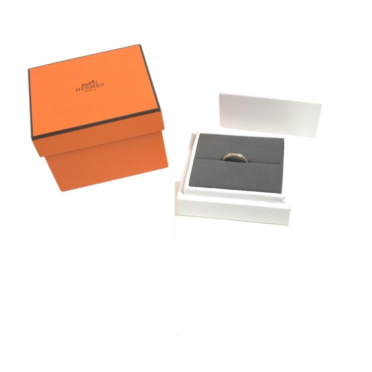Hermes Pink Gold Pink Gold (18K) Band Ring (Pre-Owned)