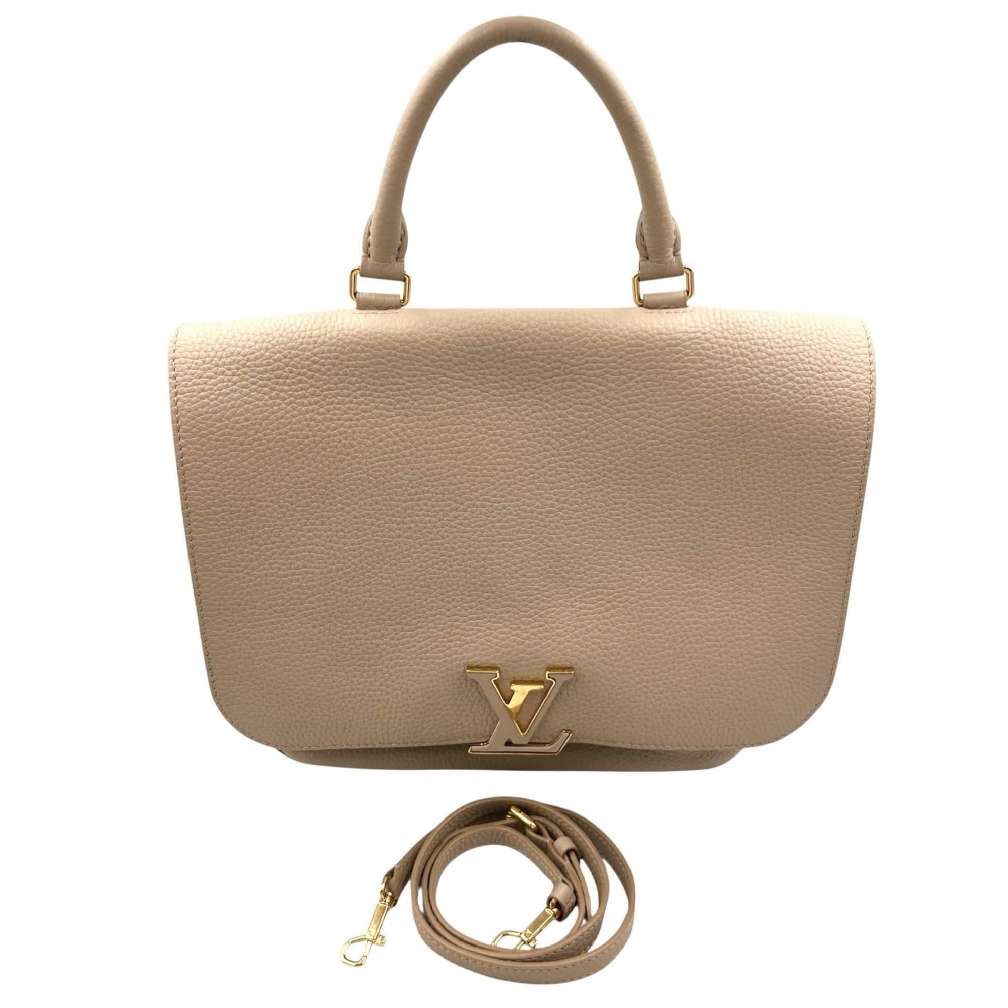 Louis Vuitton Beige Leather Shoulder Bag (Pre-Owned)