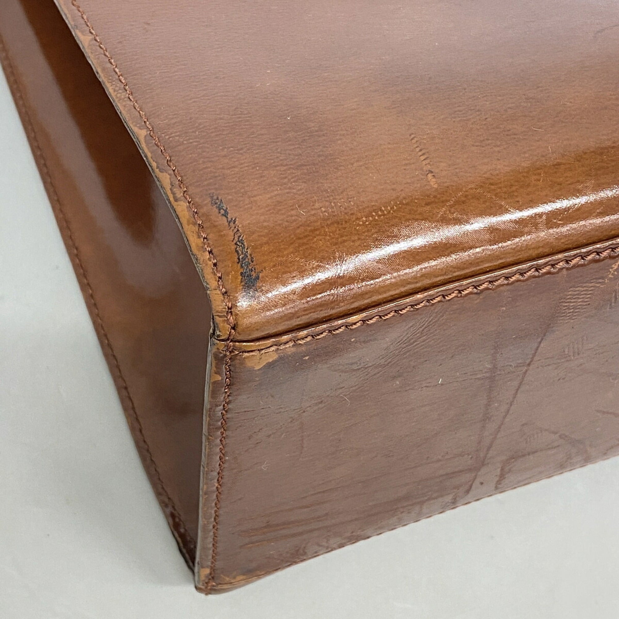 Cartier Brown Leather Tote Bag (Pre-Owned)