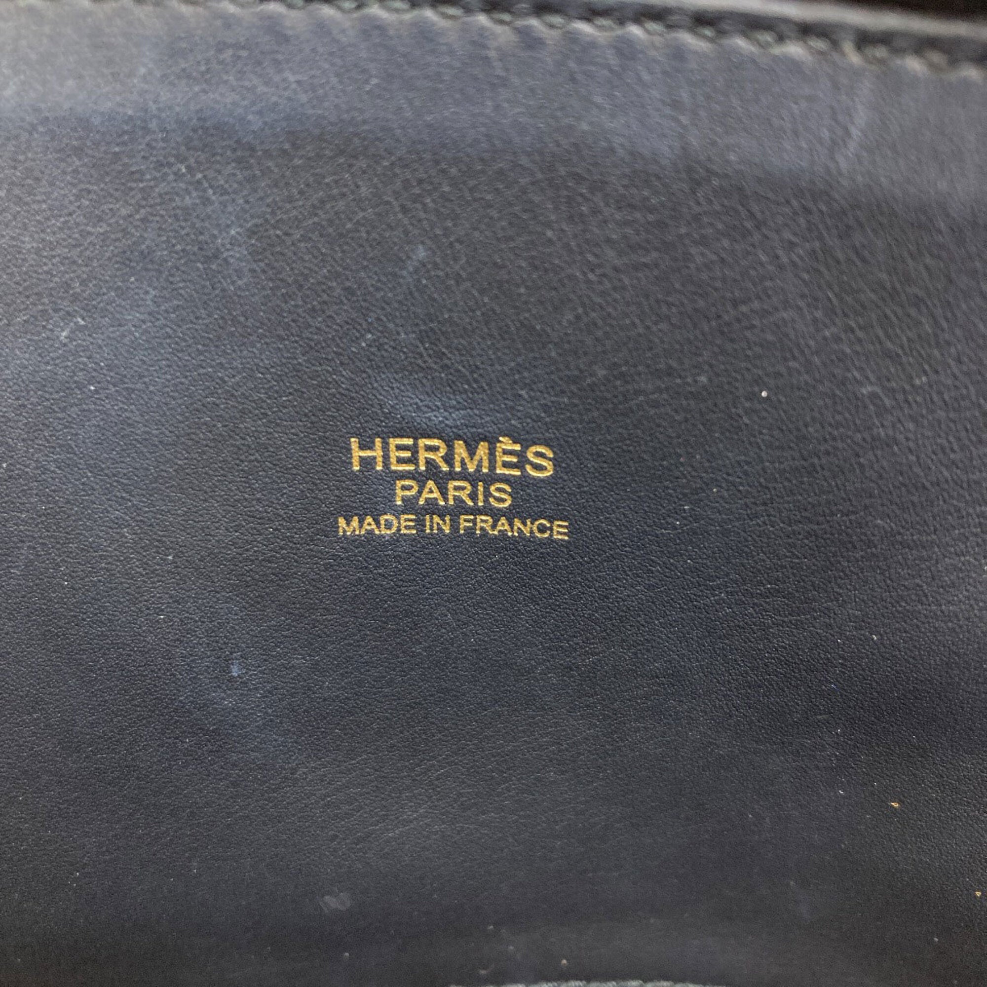 Hermes Black Taurillon Clemence Leather Handbag (Pre-Owned)