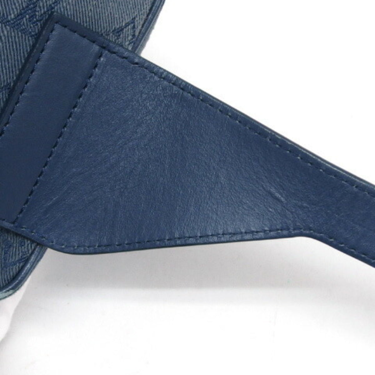 Louis Vuitton Monogram Denim Dark Brown Denim Leather Shoulder Bag (Pre-Owned)