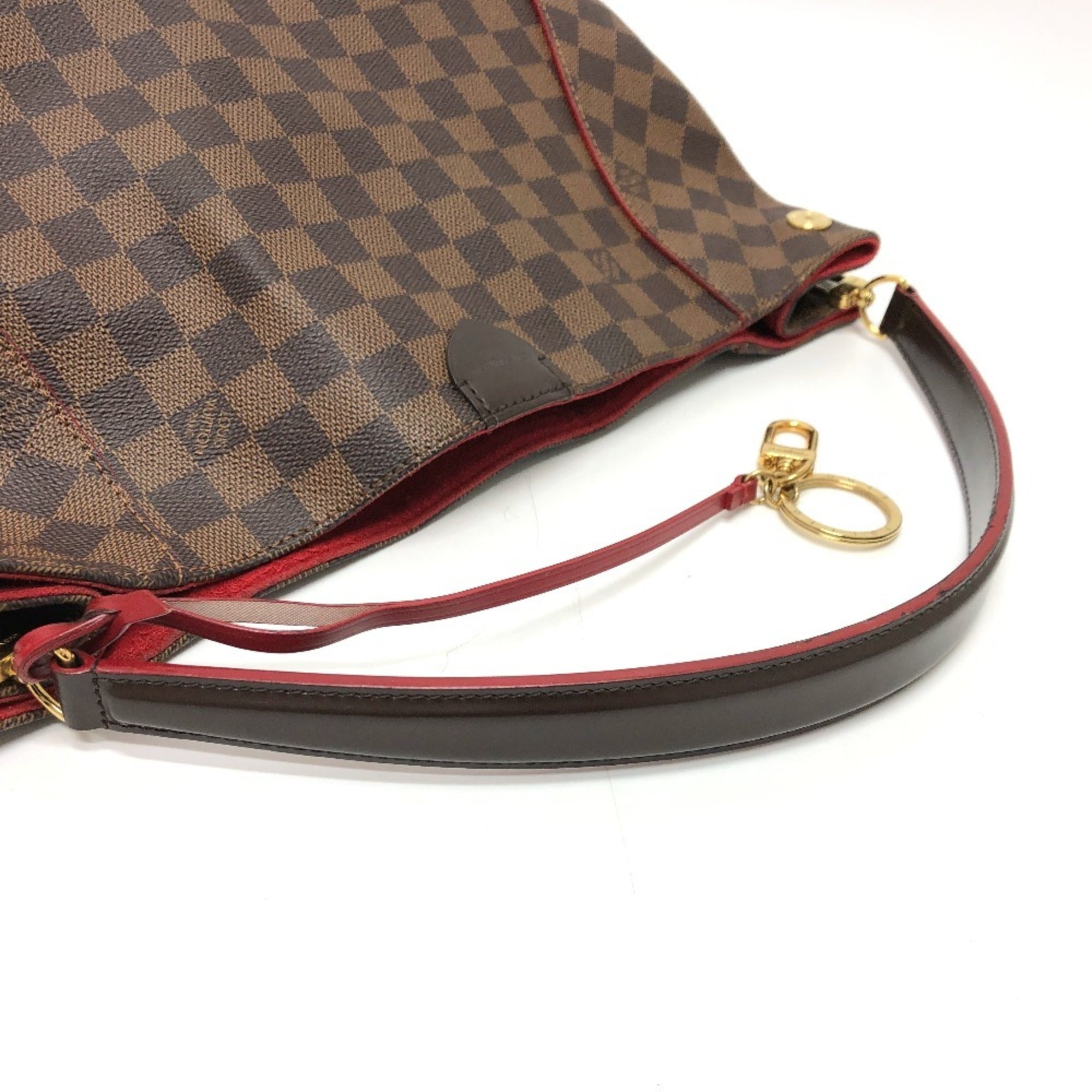Louis Vuitton Black Brown Damier Canvas Galle Damier Canvas Shoulder Bag (Pre-Owned)