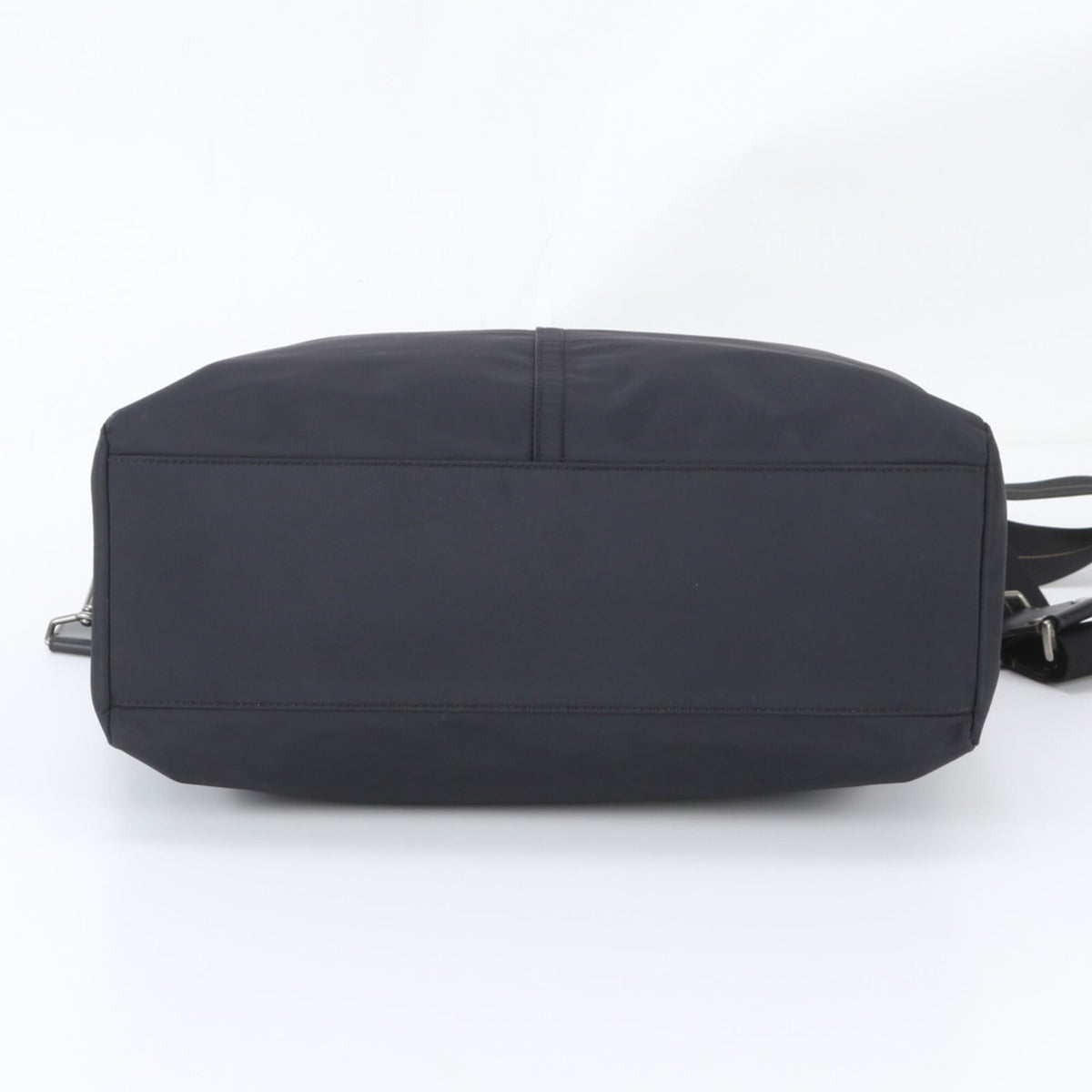 Coach Black Leather Nylon Messenger Bag Shoulder Bag Tote Bag (Pre-Owned)