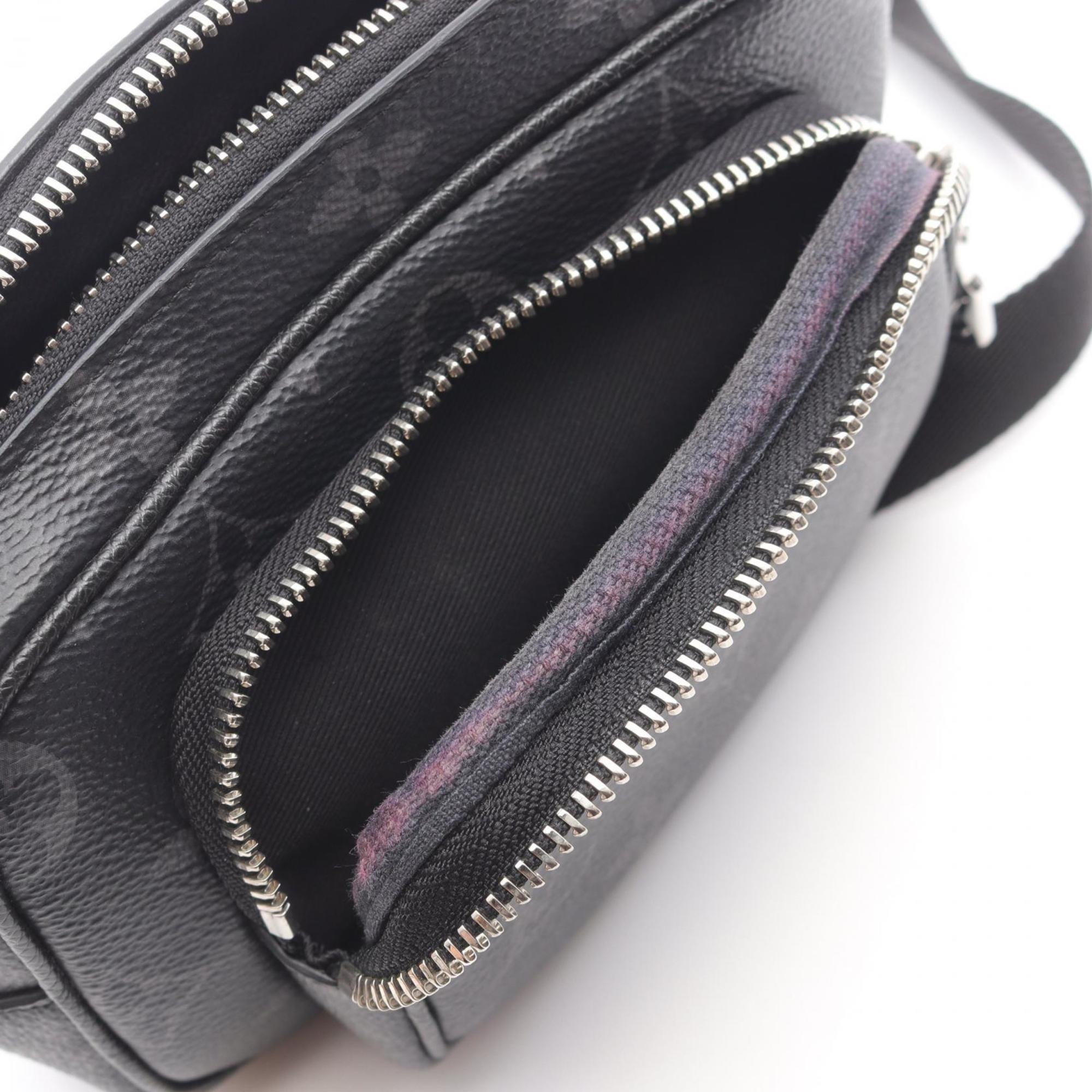 Louis Vuitton Black Coated Canvas Leather Fanny Pack Pochette (Pre-Owned)