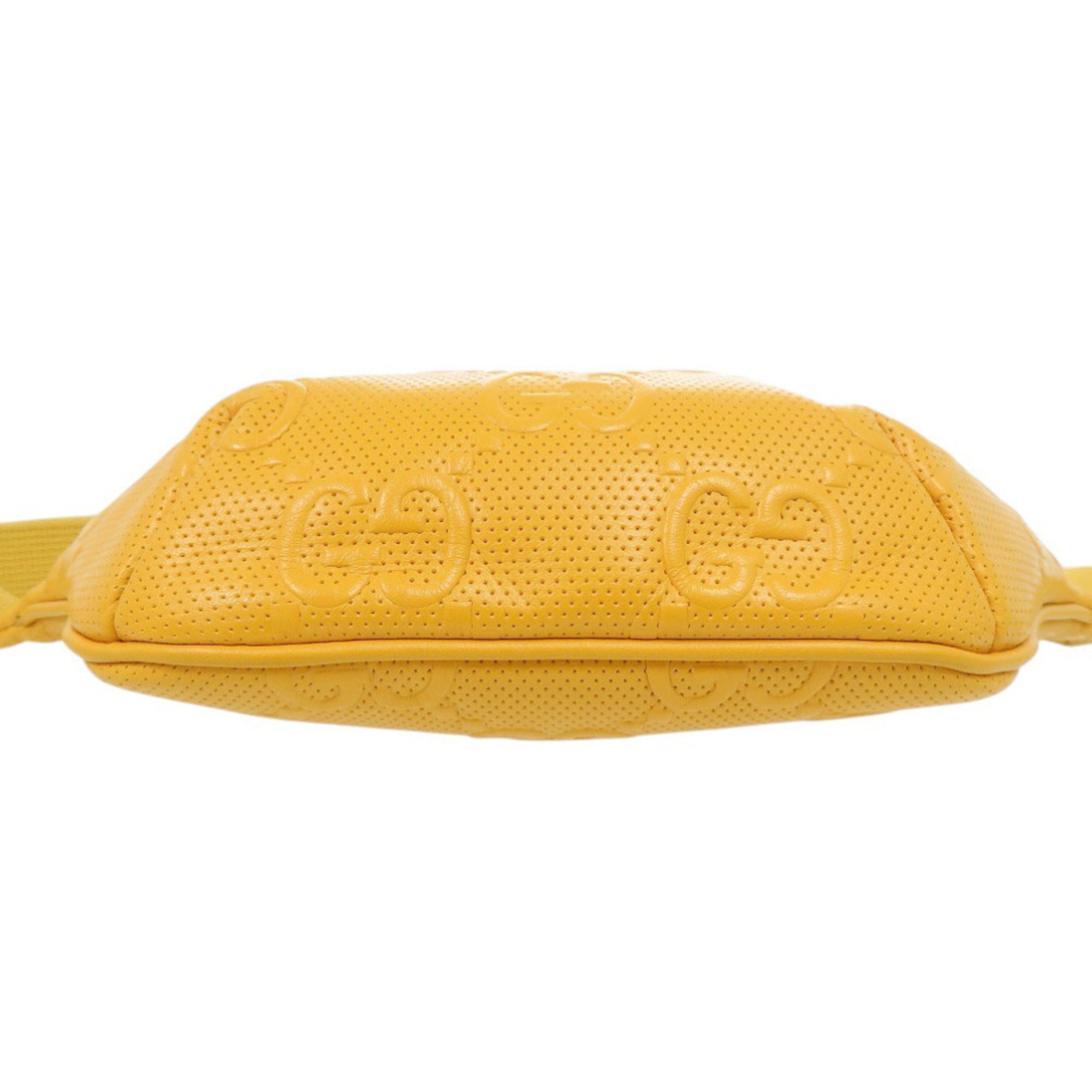 Gucci Yellow Leather Sling Bag (Pre-Owned)
