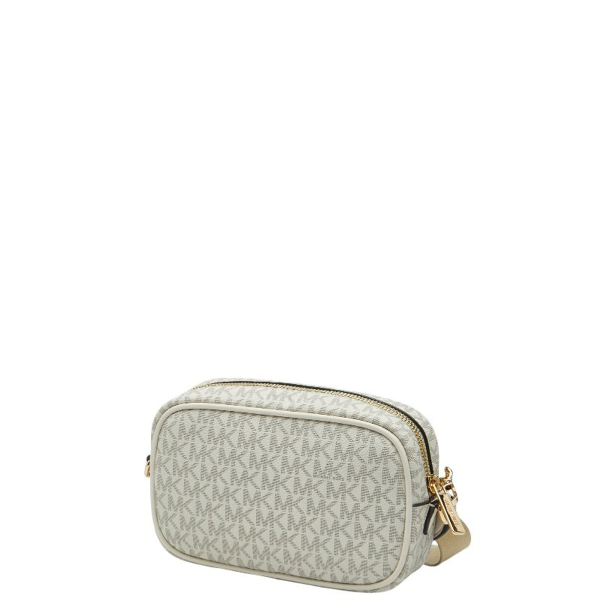 Michael Kors Beige White Leather Pvc Pouch Shoulder Bag (Pre-Owned)