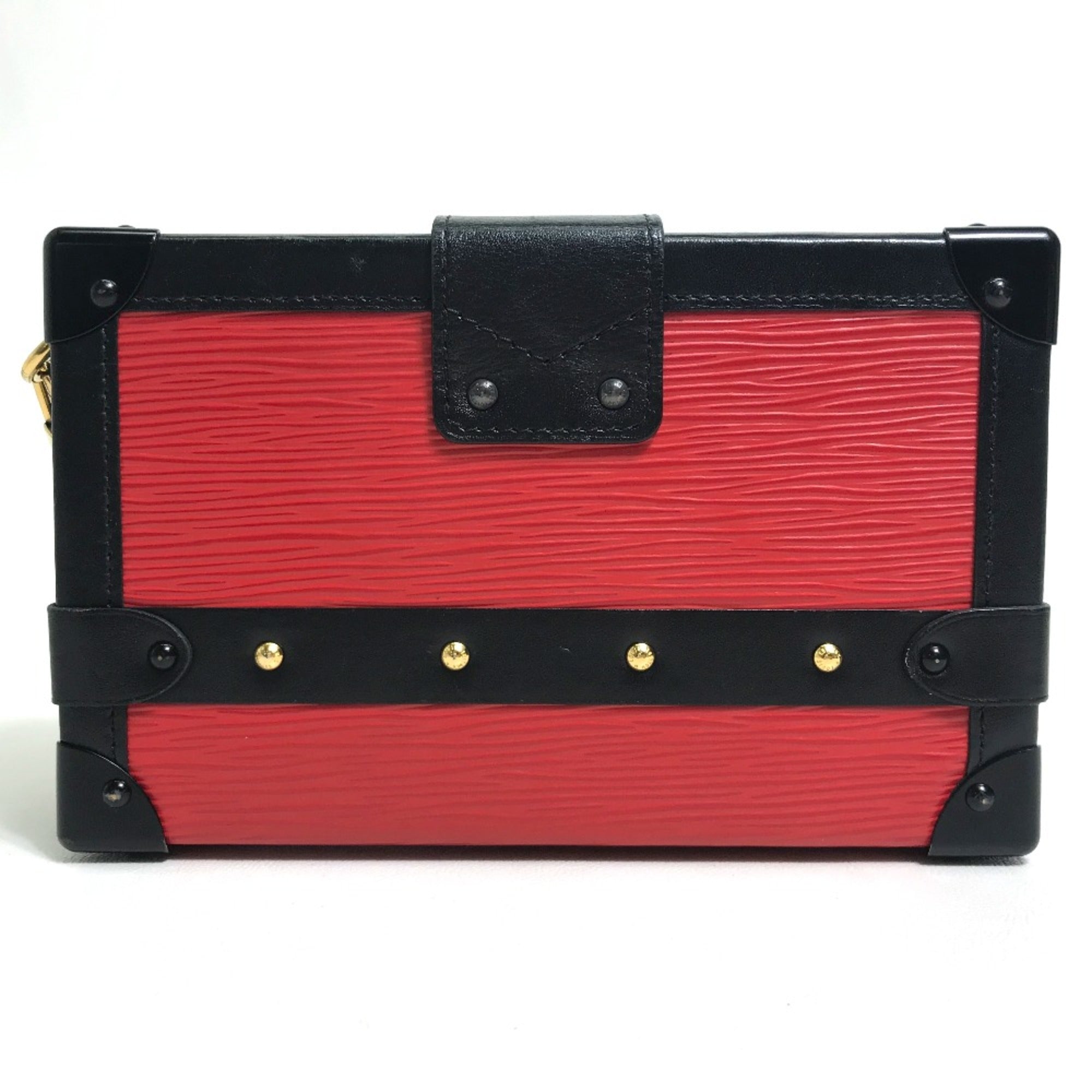 Louis Vuitton Red Leather Shoulder Bag (Pre-Owned)