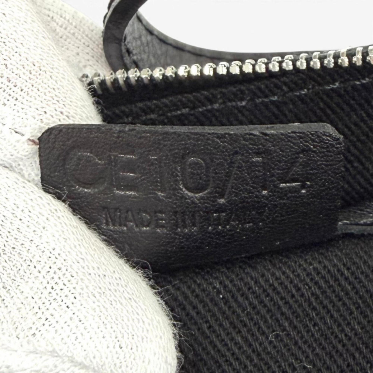 Celine Black Suede Leather Pouch (Pre-Owned)