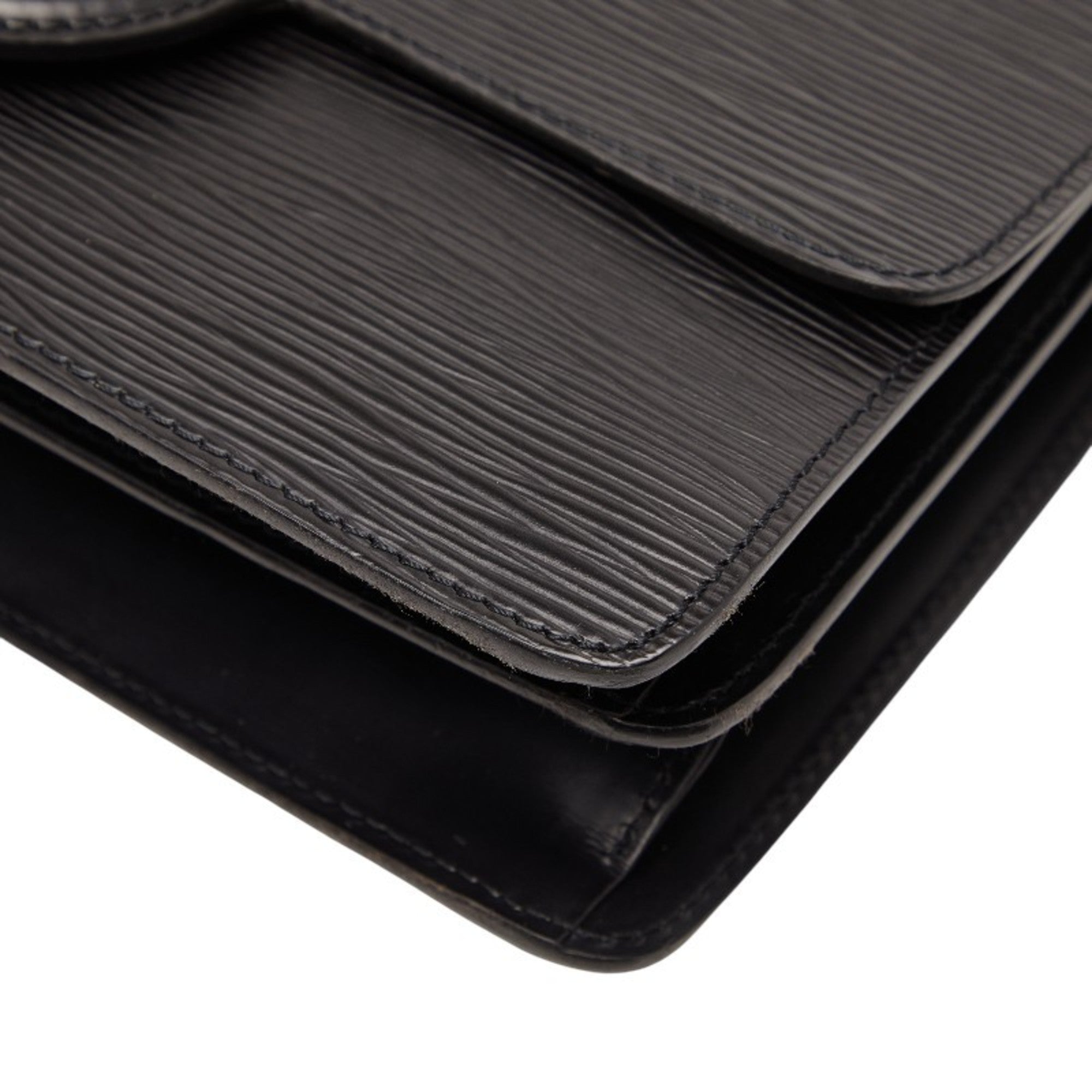 Louis Vuitton Black Noir Leather Shoulder Bag (Pre-Owned)
