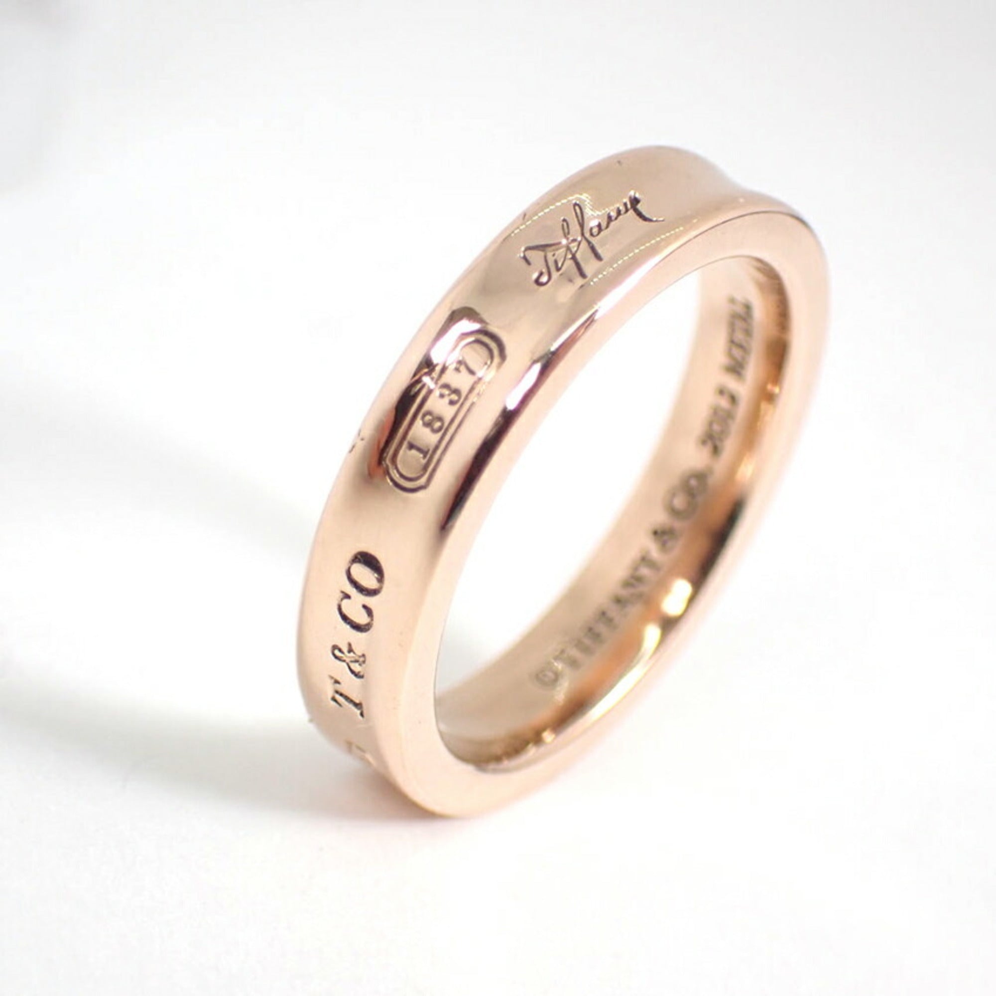 Tiffany Gold Metal Band Ring (Pre-Owned)