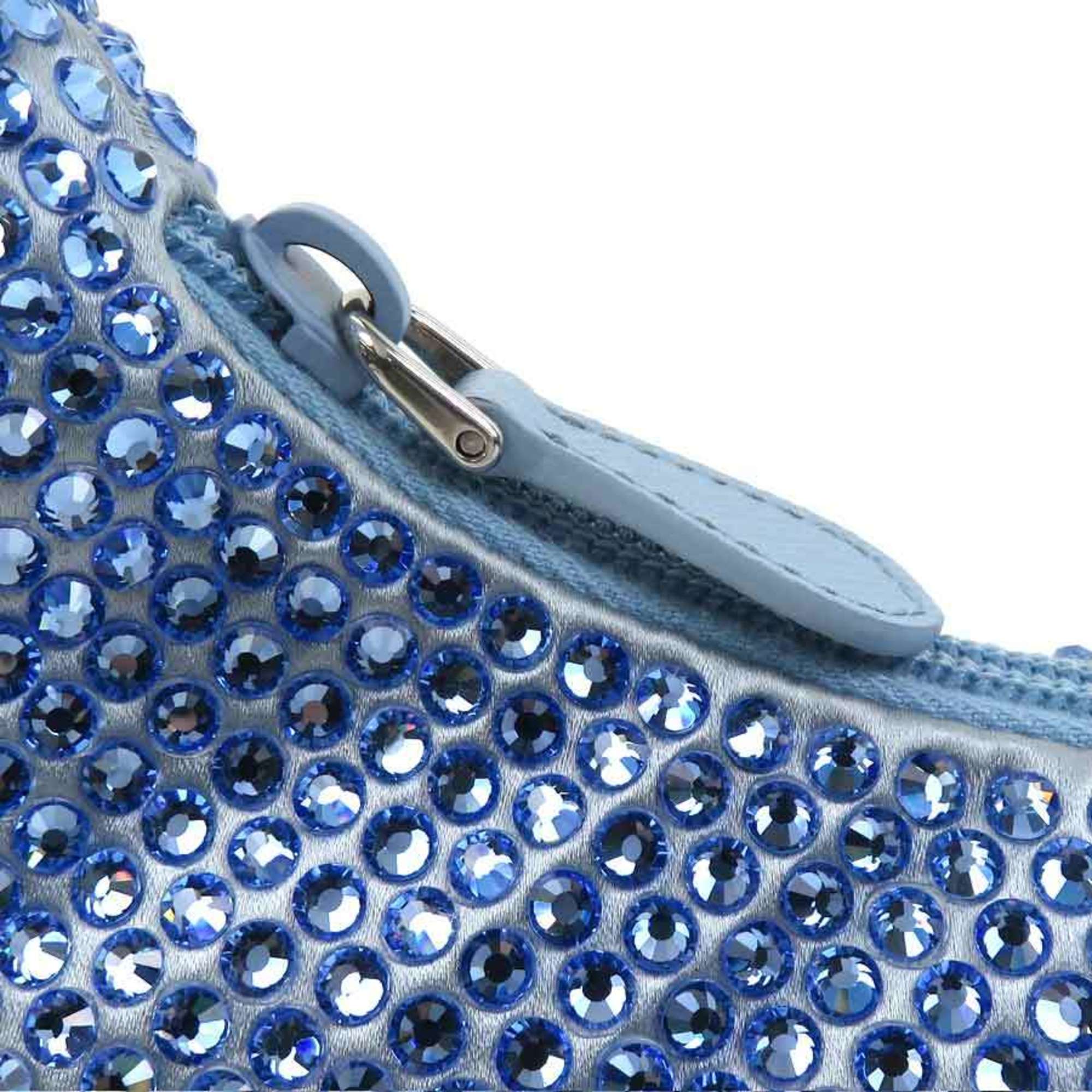 Prada Blue Silk Viscose Handbag (Pre-Owned)