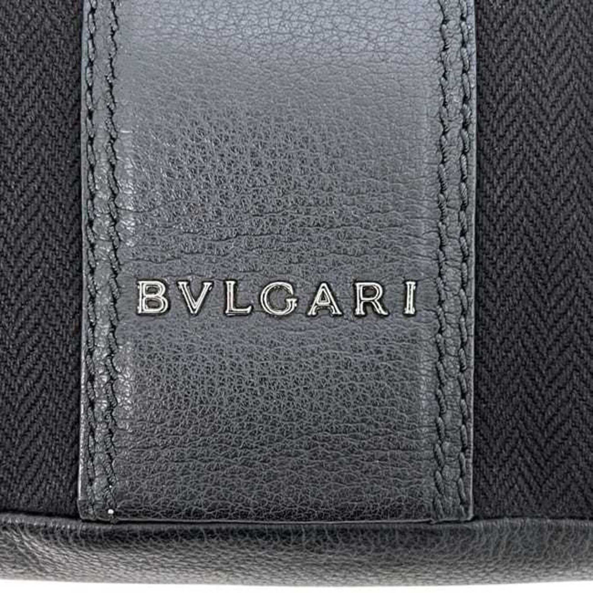Bvlgari B.Zero1 Black Canvas Leather Shoulder Bag (Pre-Owned)