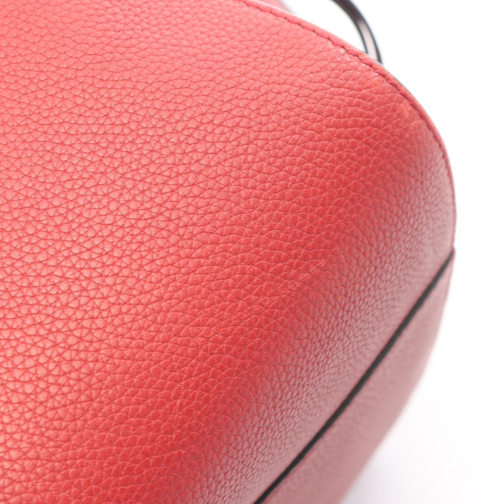 Loewe Red Color Leather Handbag (Pre-Owned)