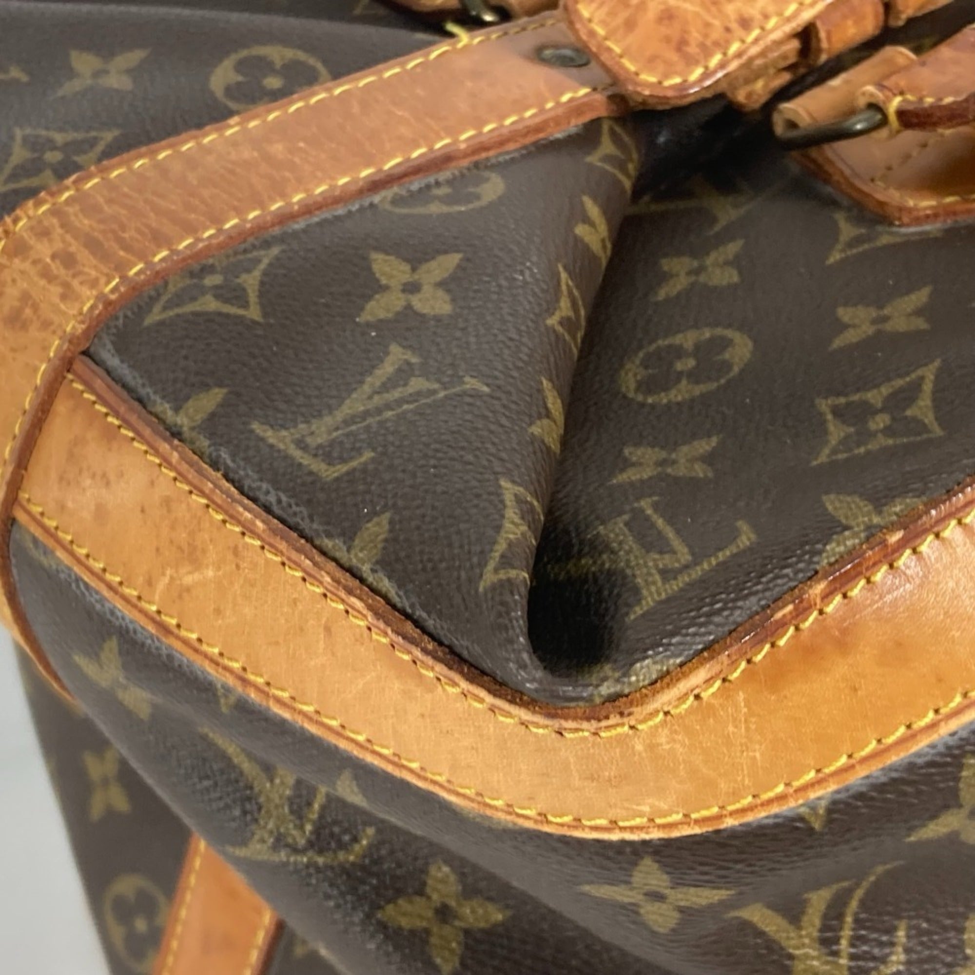 Louis Vuitton Brown Monogram Boston Bag Handbag (Pre-Owned)