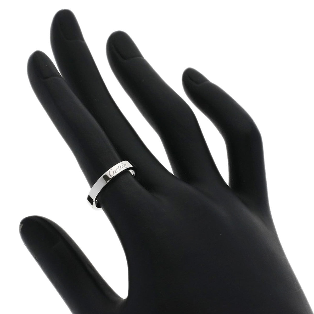 Cartier Platinum Platinum 950 Band Ring (Pre-Owned)