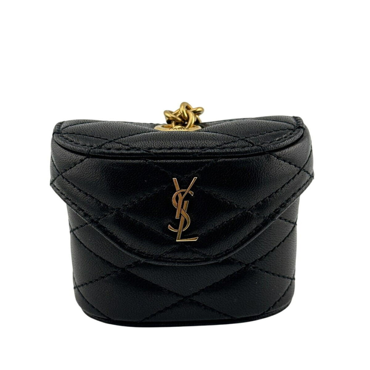 Yves Saint Laurent Black Leather Pouch (Pre-Owned)