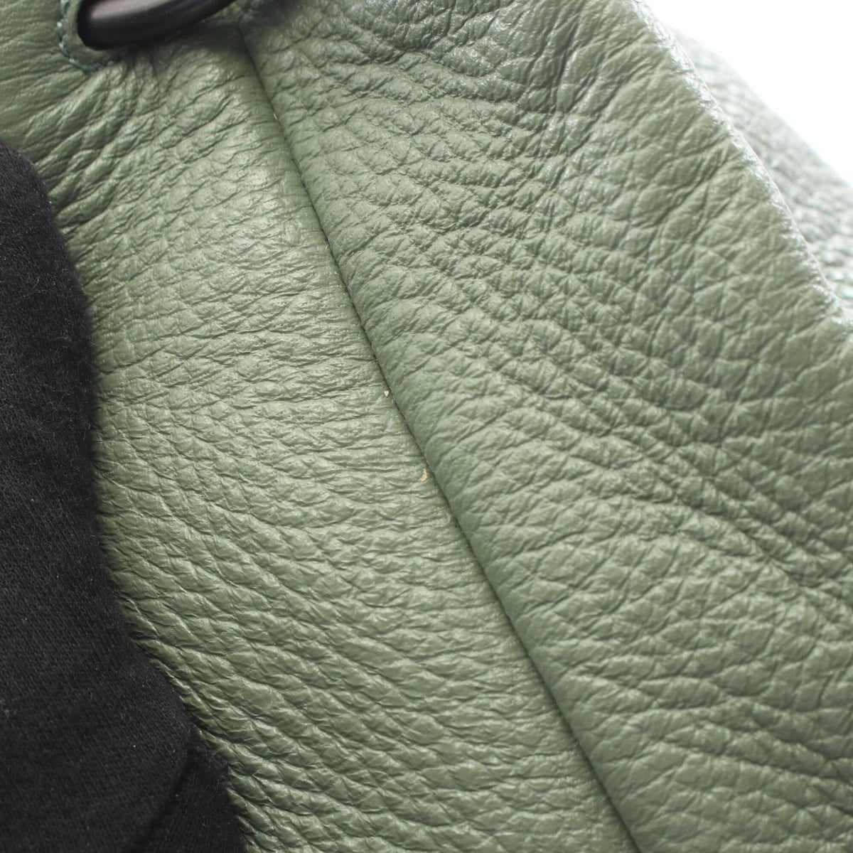 Bottega Veneta Green Leather Handbag Shoulder Bag (Pre-Owned)