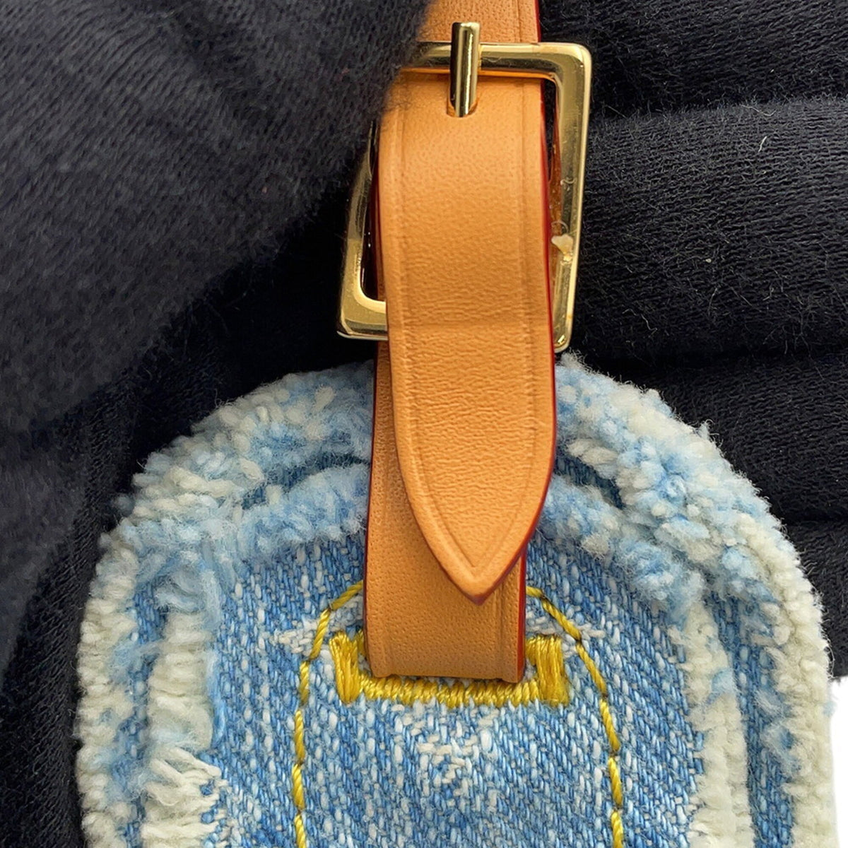 Louis Vuitton Collection Sky Blue Monogram Denim Handbag Shoulder Bag (Pre-Owned)