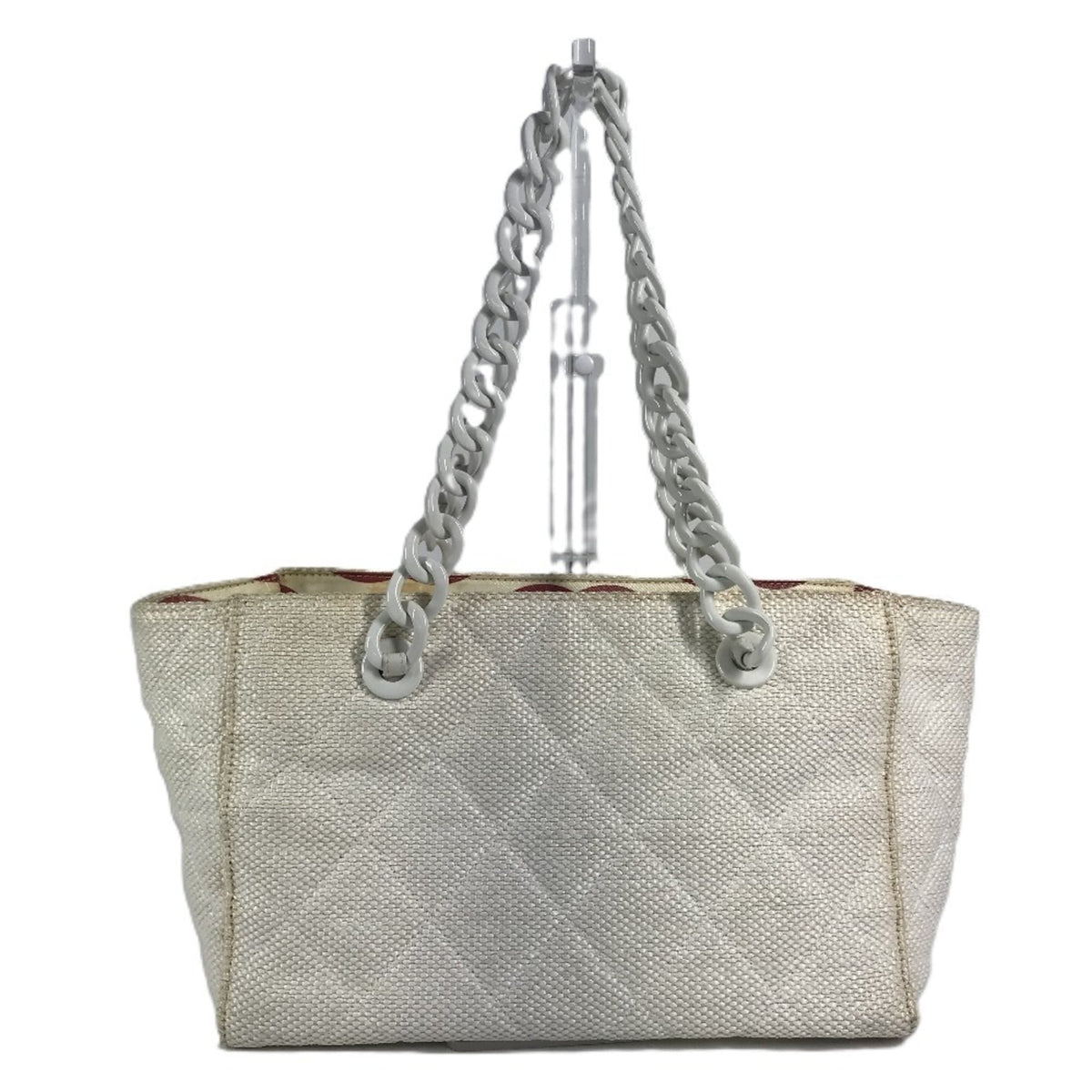 Chanel White Hemp Shoulder Bag Tote Bag (Pre-Owned)