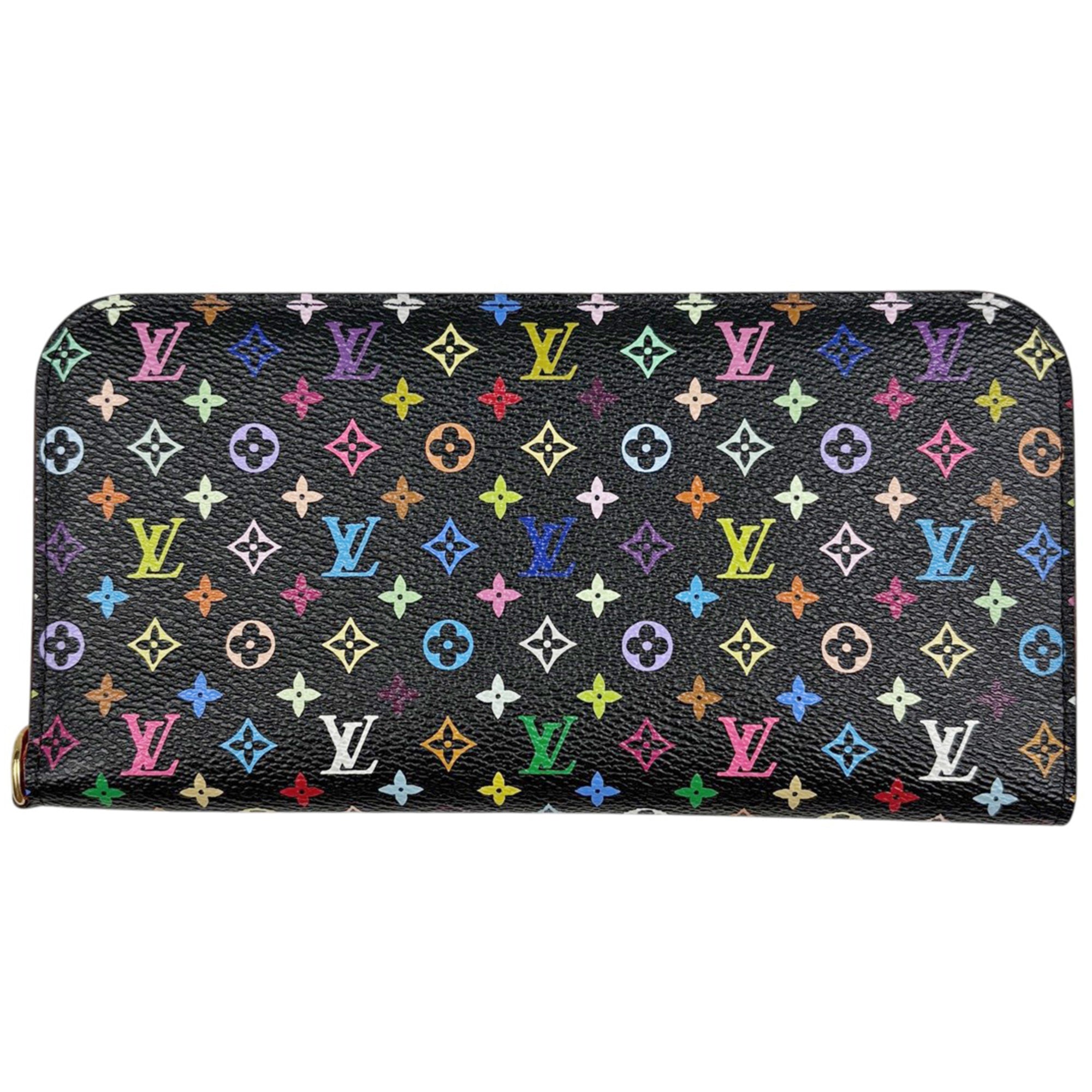 Louis Vuitton Monogram Multicolore Black Noir Monogram Multicolore Long Wallet (Bi-Fold) (Pre-Owned)