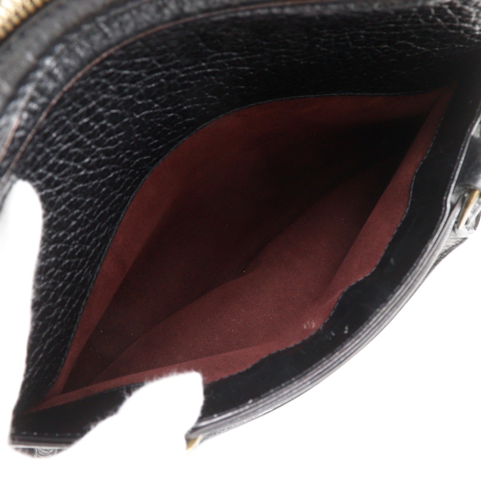 Louis Vuitton Black Monogram Noir Monogram Leather Handbag (Pre-Owned)