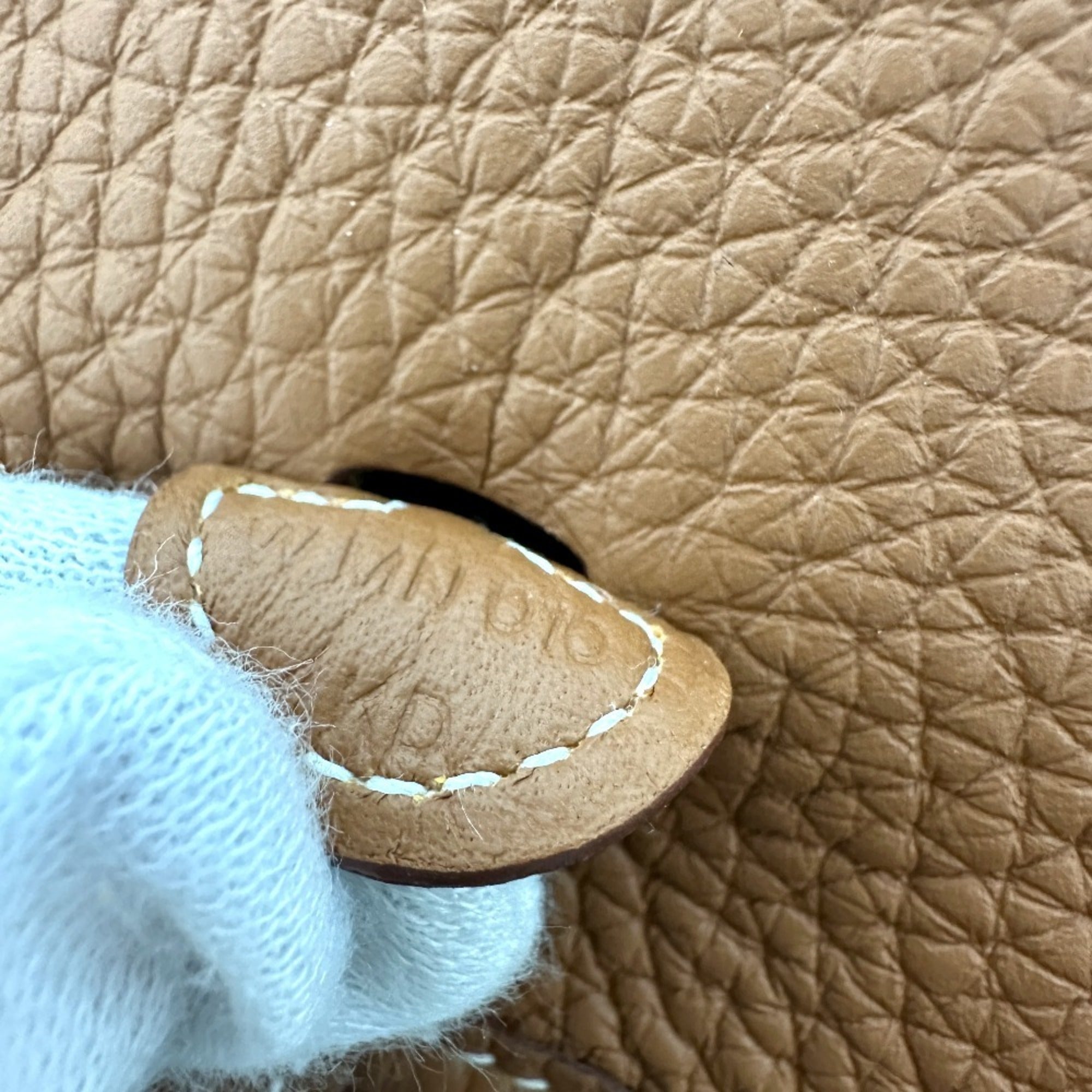 Hermes Evelyne Gold Taurillon Clemence Leather Shoulder Bag (Pre-Owned)