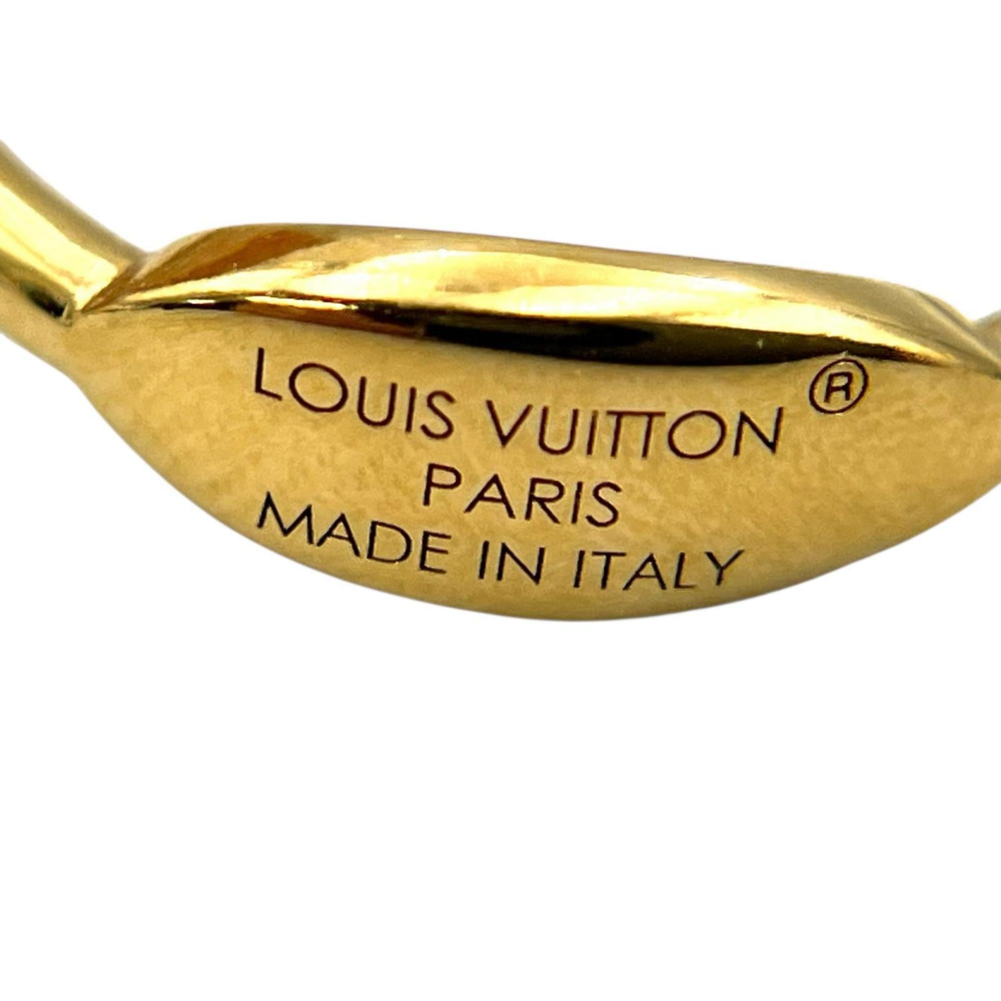 Louis Vuitton Gold Gold Plating Band Ring (Pre-Owned)