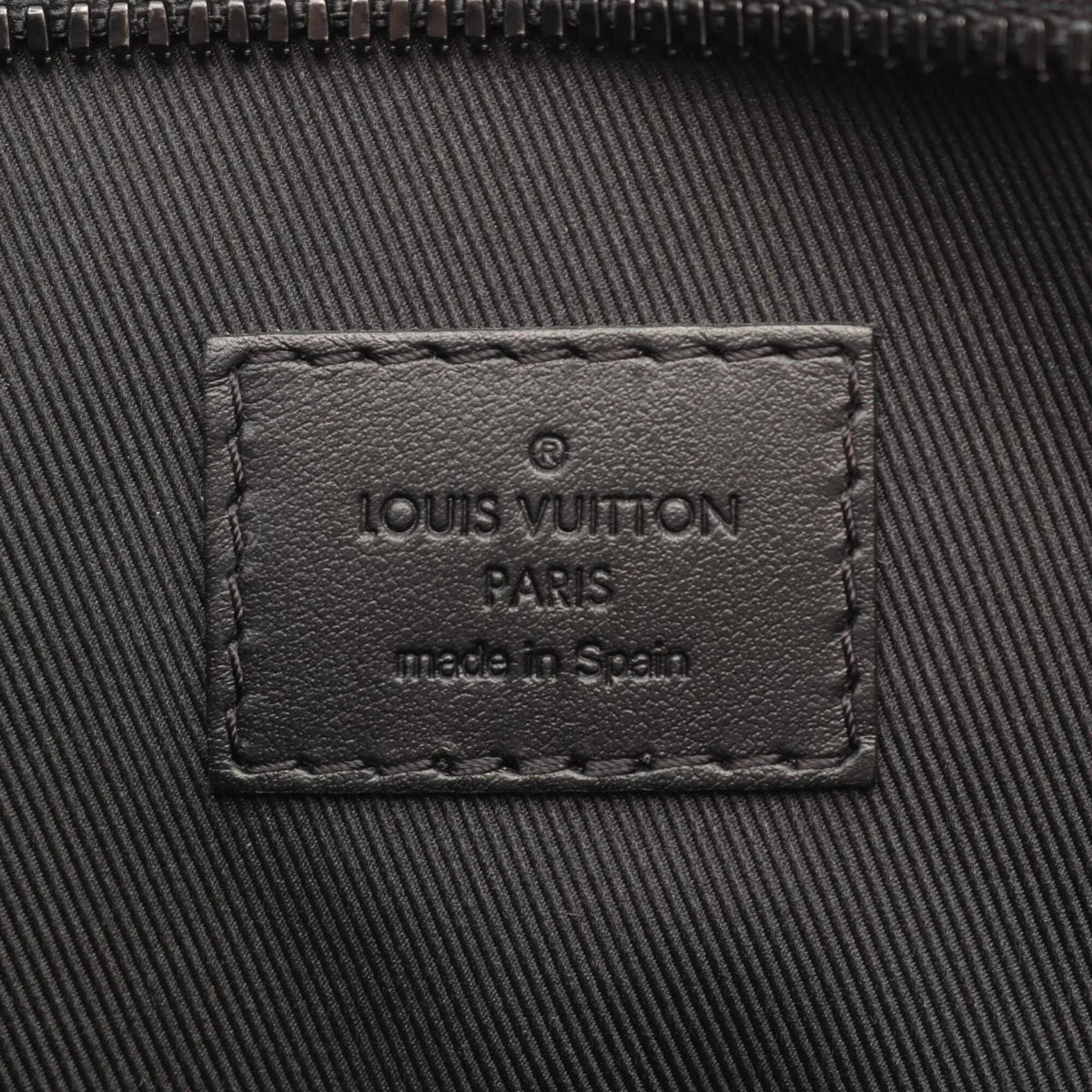 Louis Vuitton Black Brown Coated Canvas Leather Handbag Tote Bag (Pre-Owned)
