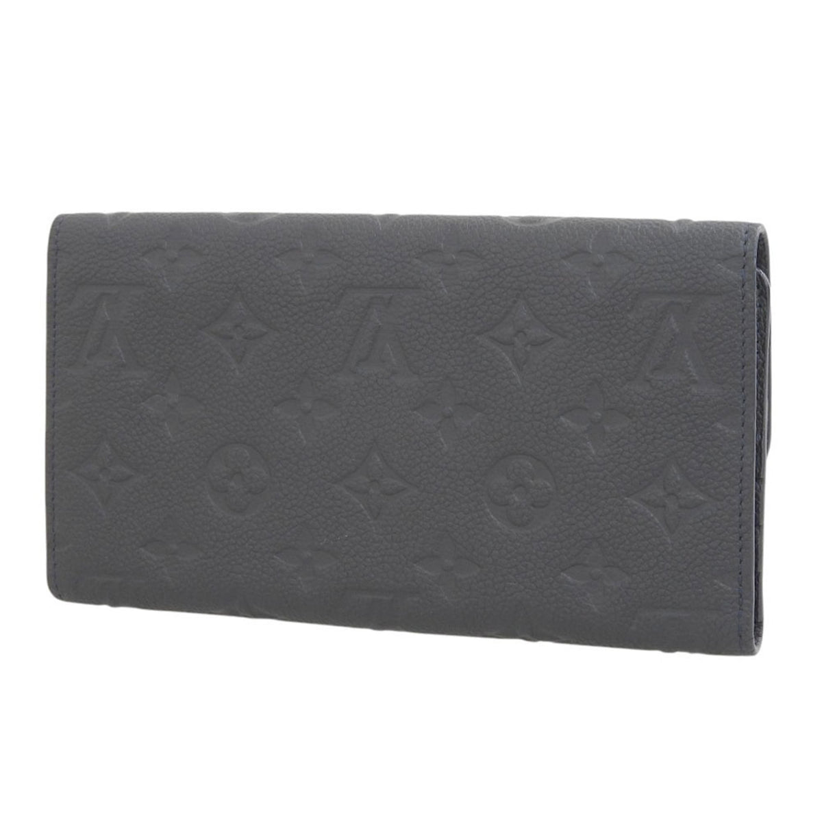 Louis Vuitton Infini Navy Monogram Empreinte Long Wallet (Tri-Fold) (Pre-Owned)