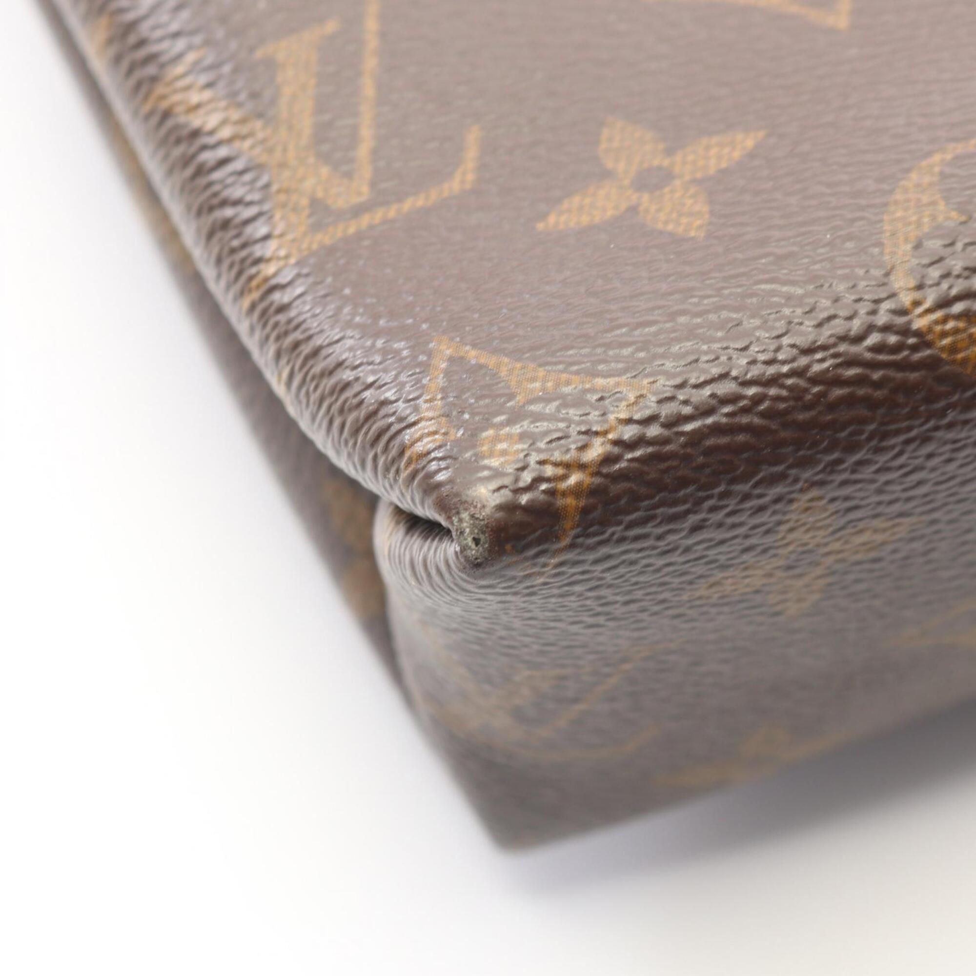 Louis Vuitton Brown Cerise Monogram Red Color Monogram Leather Handbag Shoulder Bag (Pre-Owned)