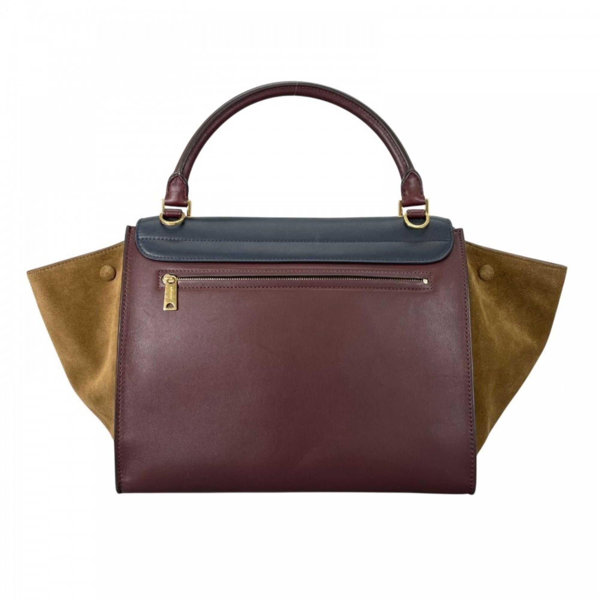 Celine Wine Leather Handbag (Pre-Owned)