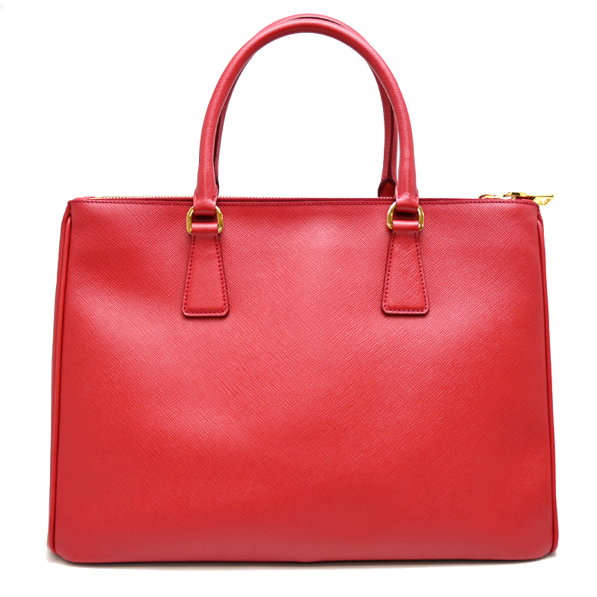 Prada Fuoco Red Color Leather Handbag (Pre-Owned)