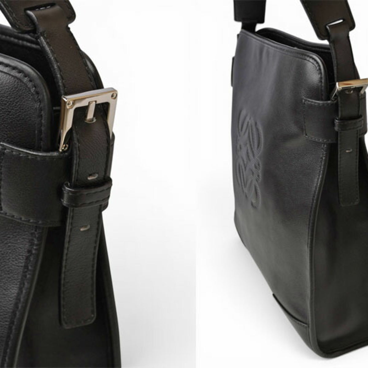 Loewe Black Leather Shoulder Bag (Pre-Owned)