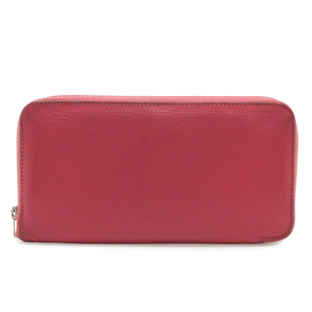 Hermes Fuchsia Chevre Leather Long Wallet (Bi-Fold) (Pre-Owned)