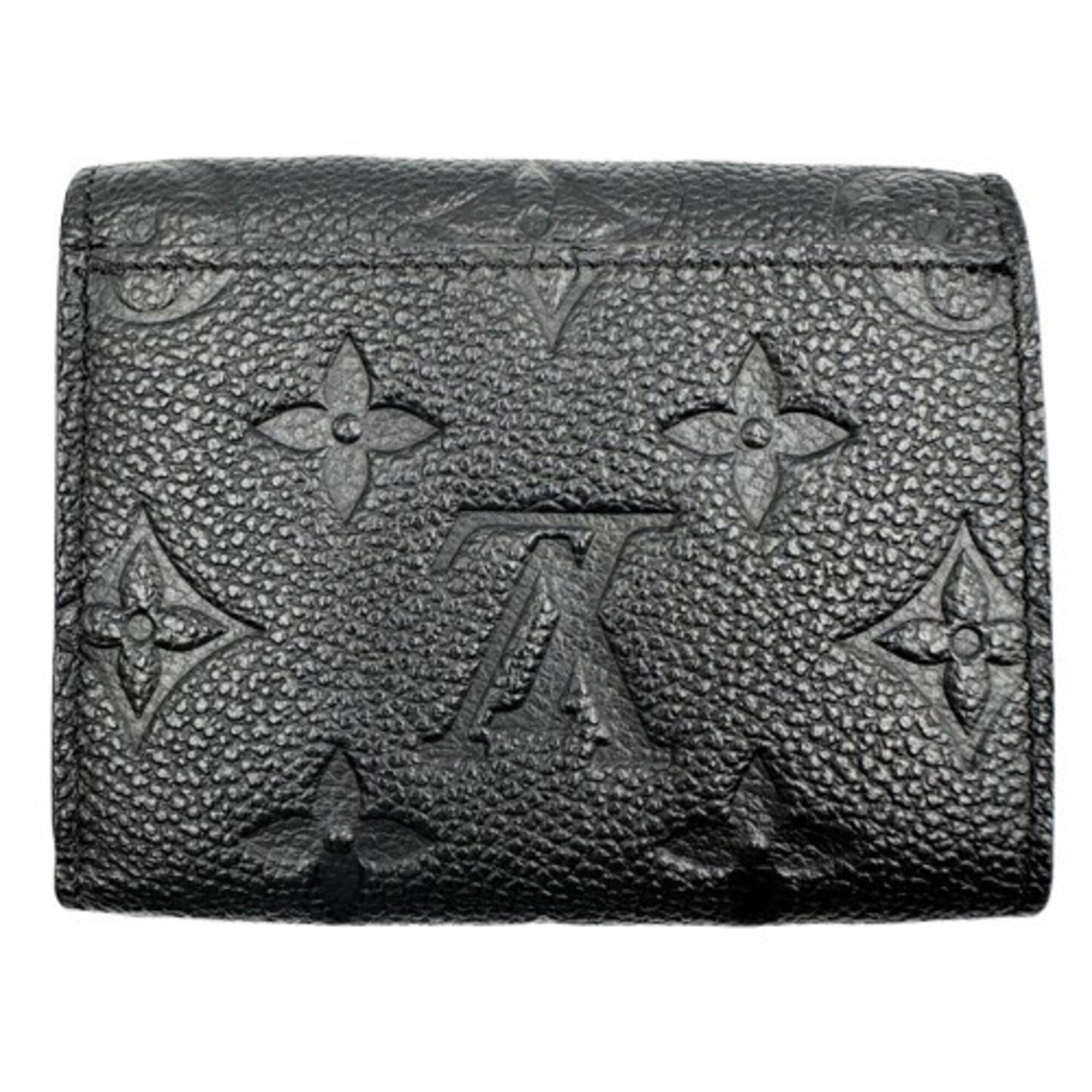 Louis Vuitton Monogram Empreinte Noir Monogram Empreinte Wallet (Tri-Fold) (Pre-Owned)