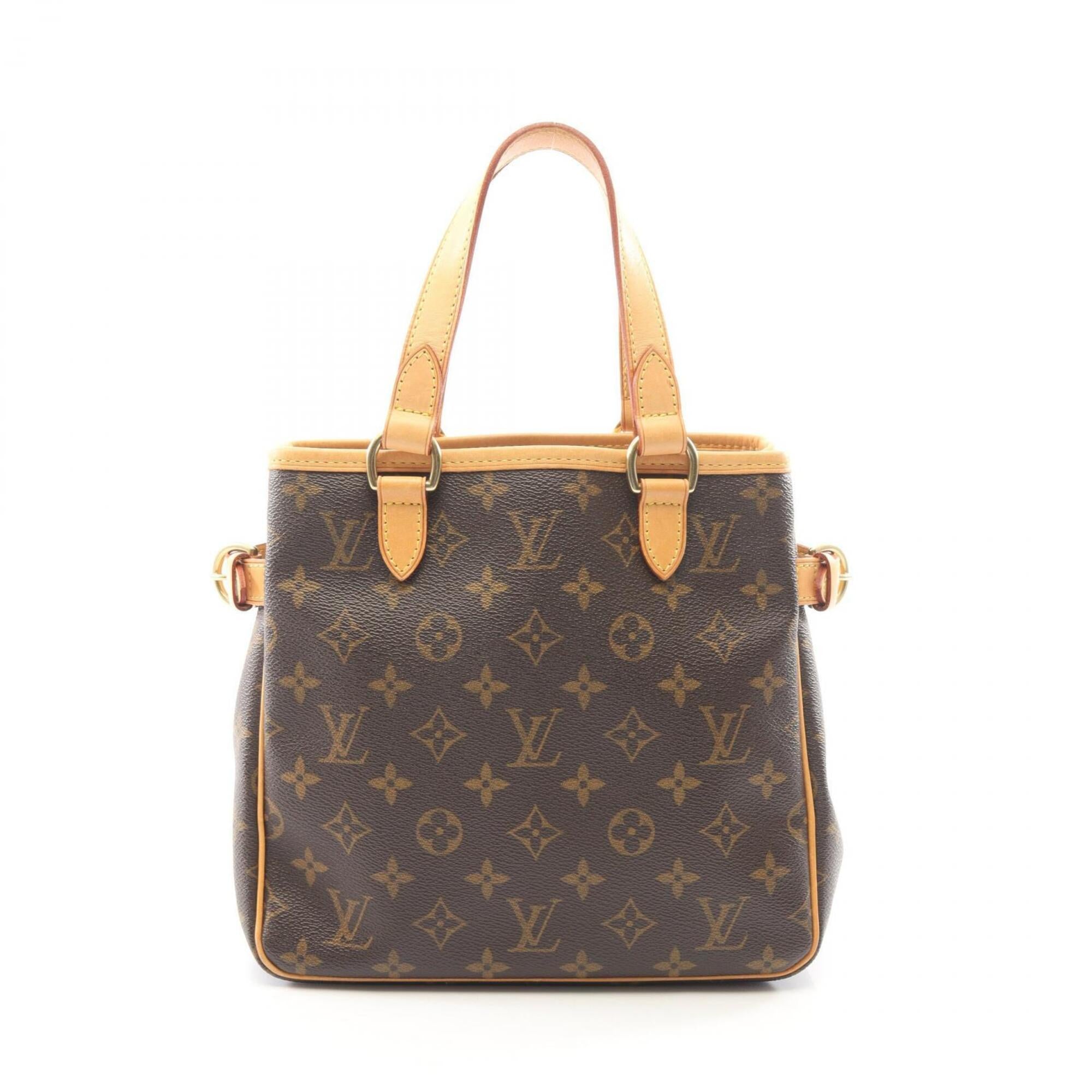Louis Vuitton Brown Monogram Coated Canvas Leather Handbag (Pre-Owned)