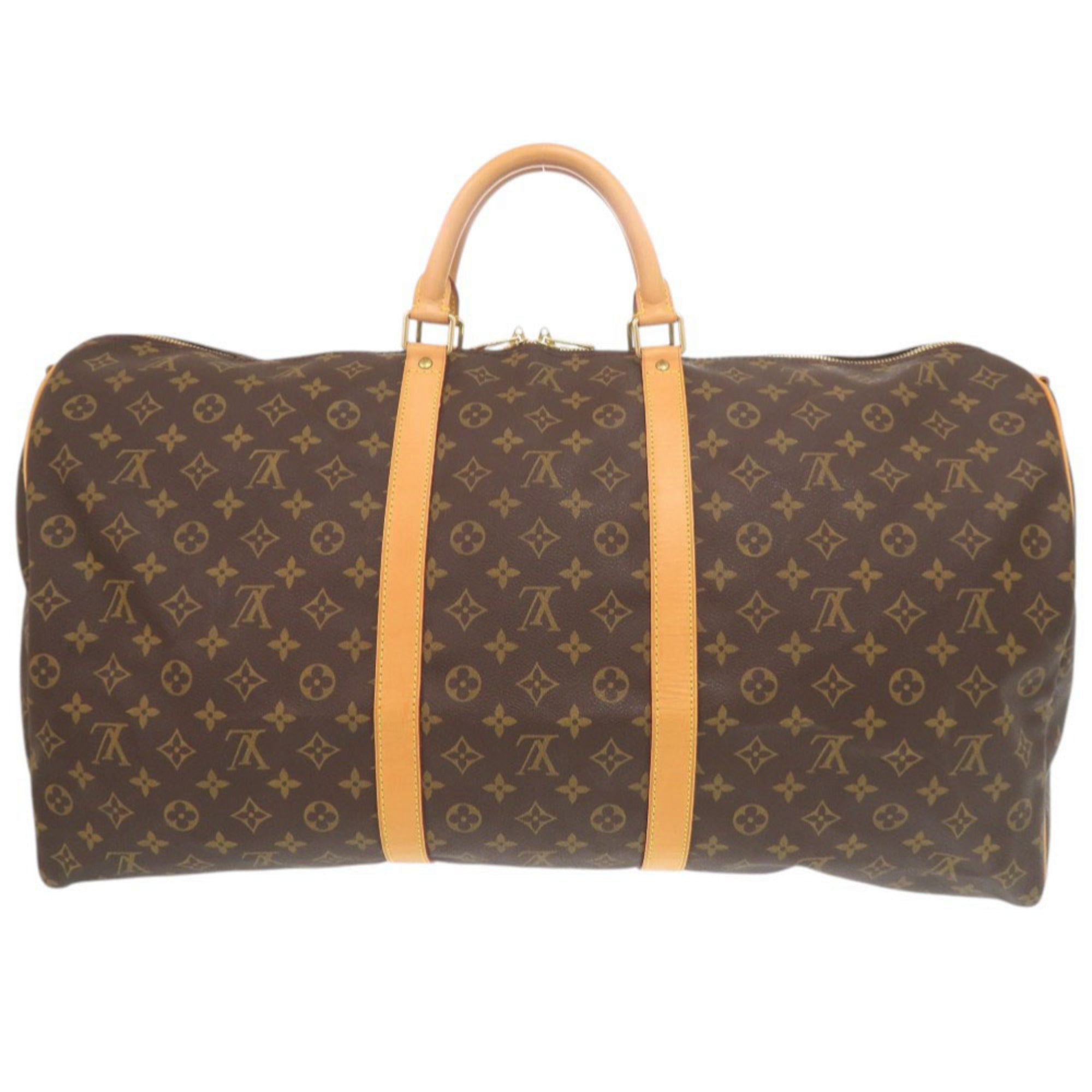 Louis Vuitton Brown Monogram Canvas Boston Bag (Pre-Owned)
