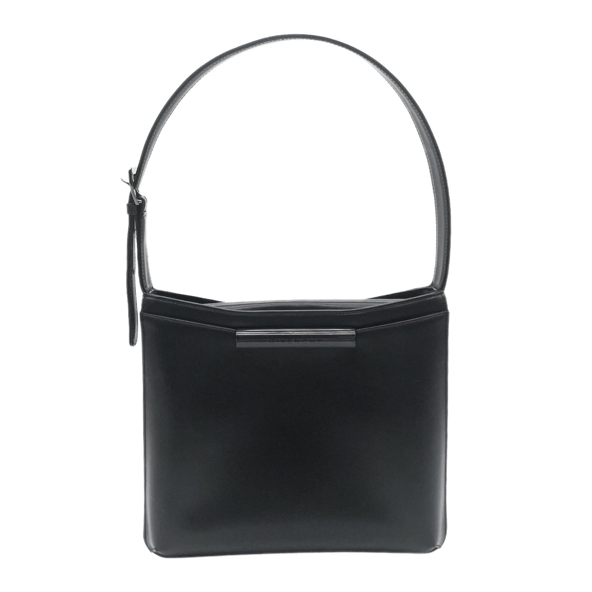 Givenchy Black Leather Handbag Shoulder Bag (Pre-Owned)