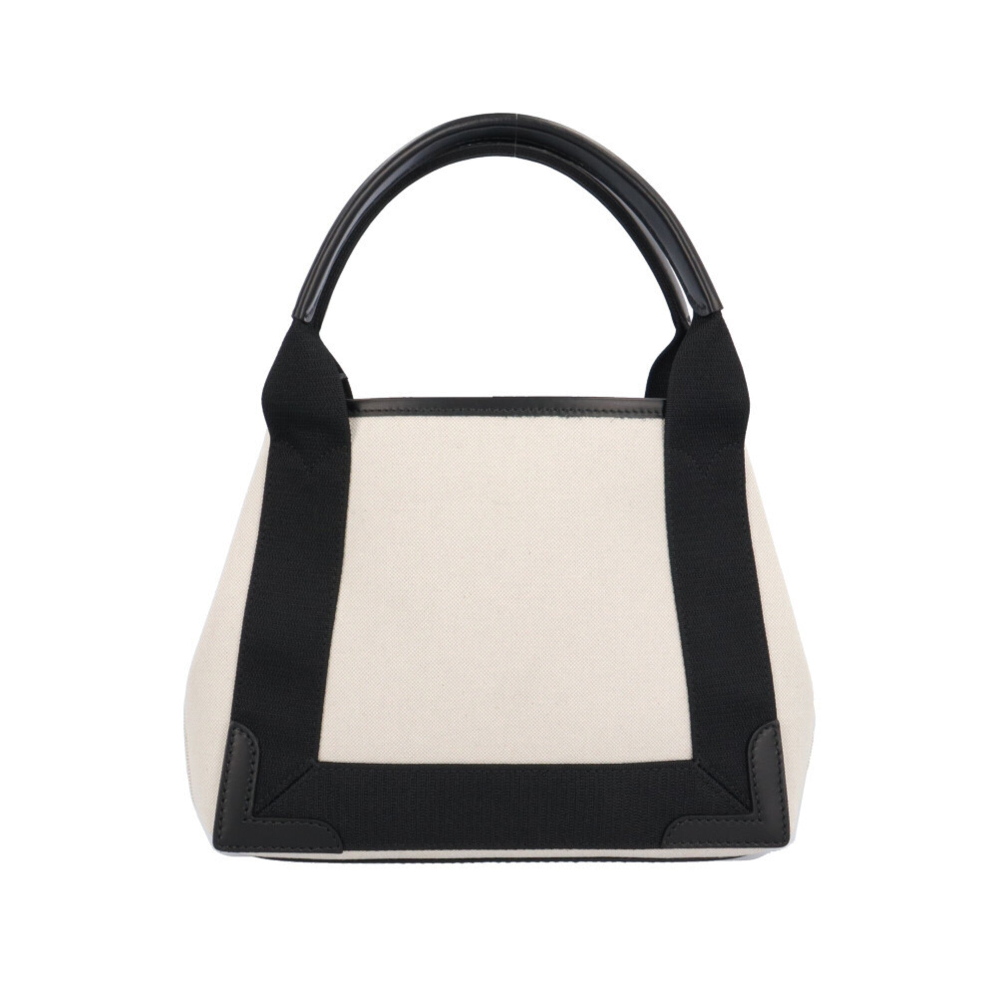 Balenciaga Black Canvas Leather Handbag Shoulder Bag (Pre-Owned)