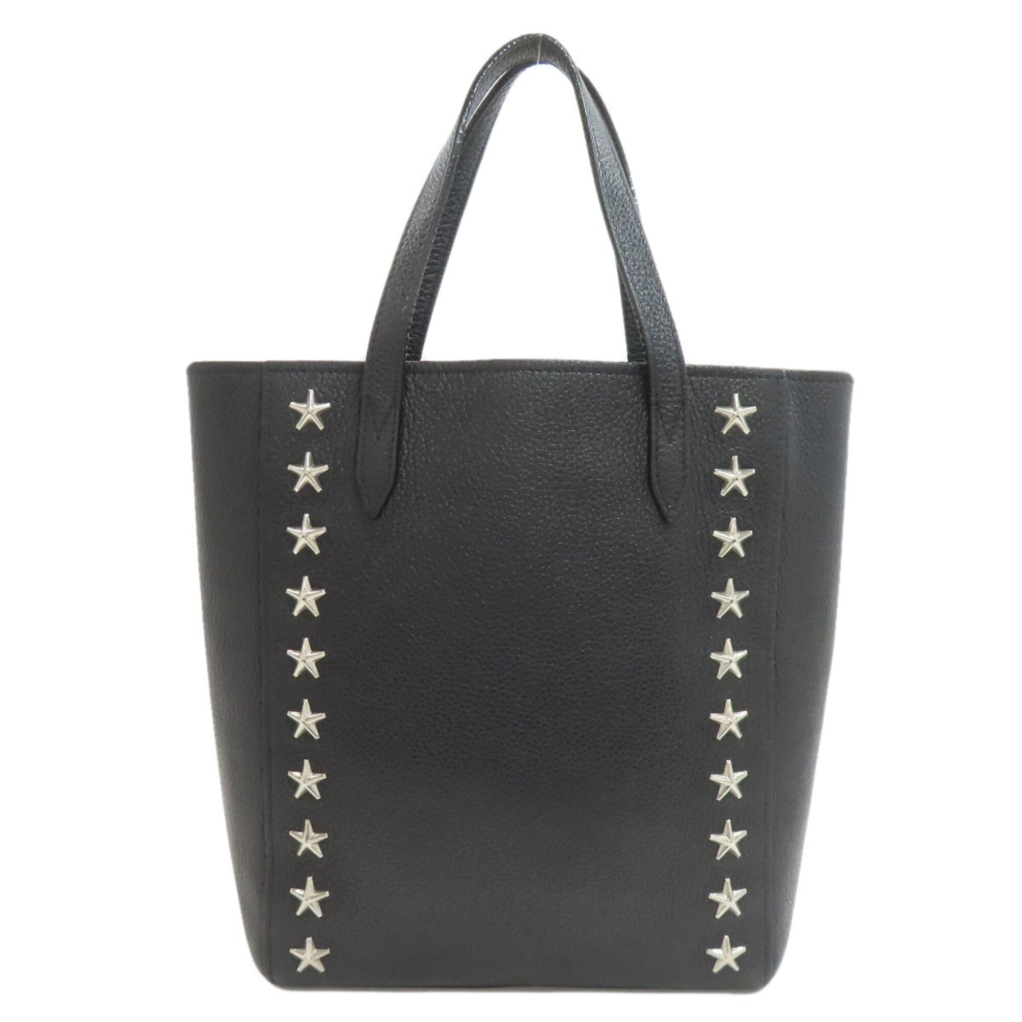 Jimmy Choo Black Leather Tote Bag (Pre-Owned)