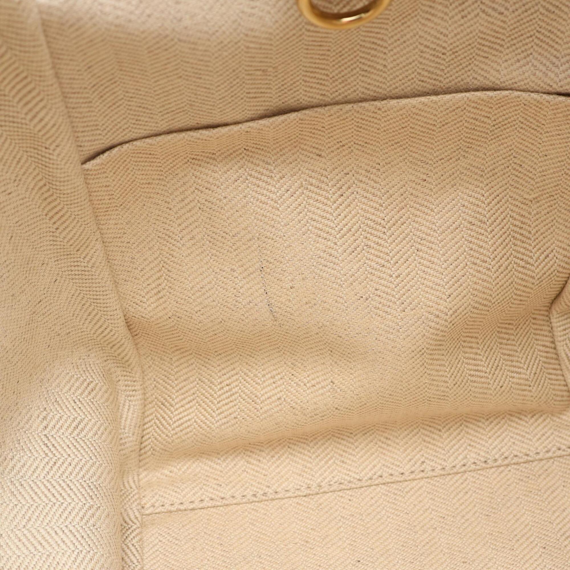 Loewe Beige Brown Leather Handbag (Pre-Owned)