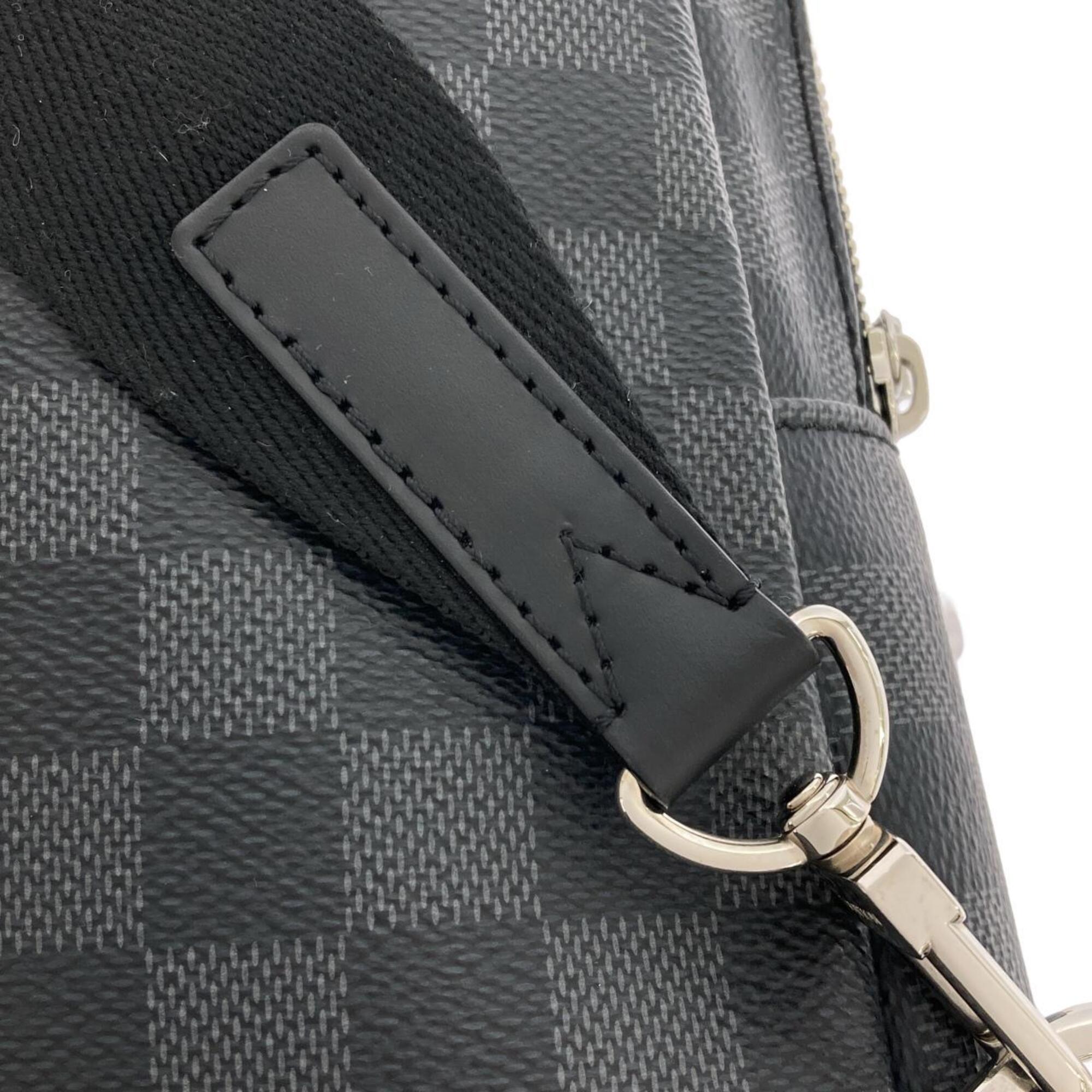 Louis Vuitton Graphite Coated Canvas Shoulder Bag (Pre-Owned)