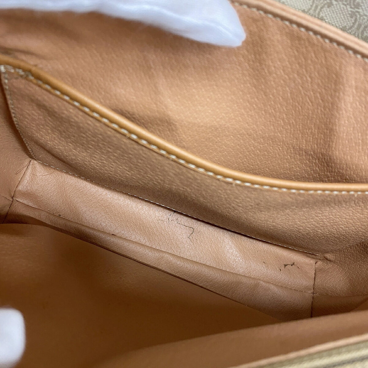 Celine Beige Brown Pvc Shoulder Bag (Pre-Owned)