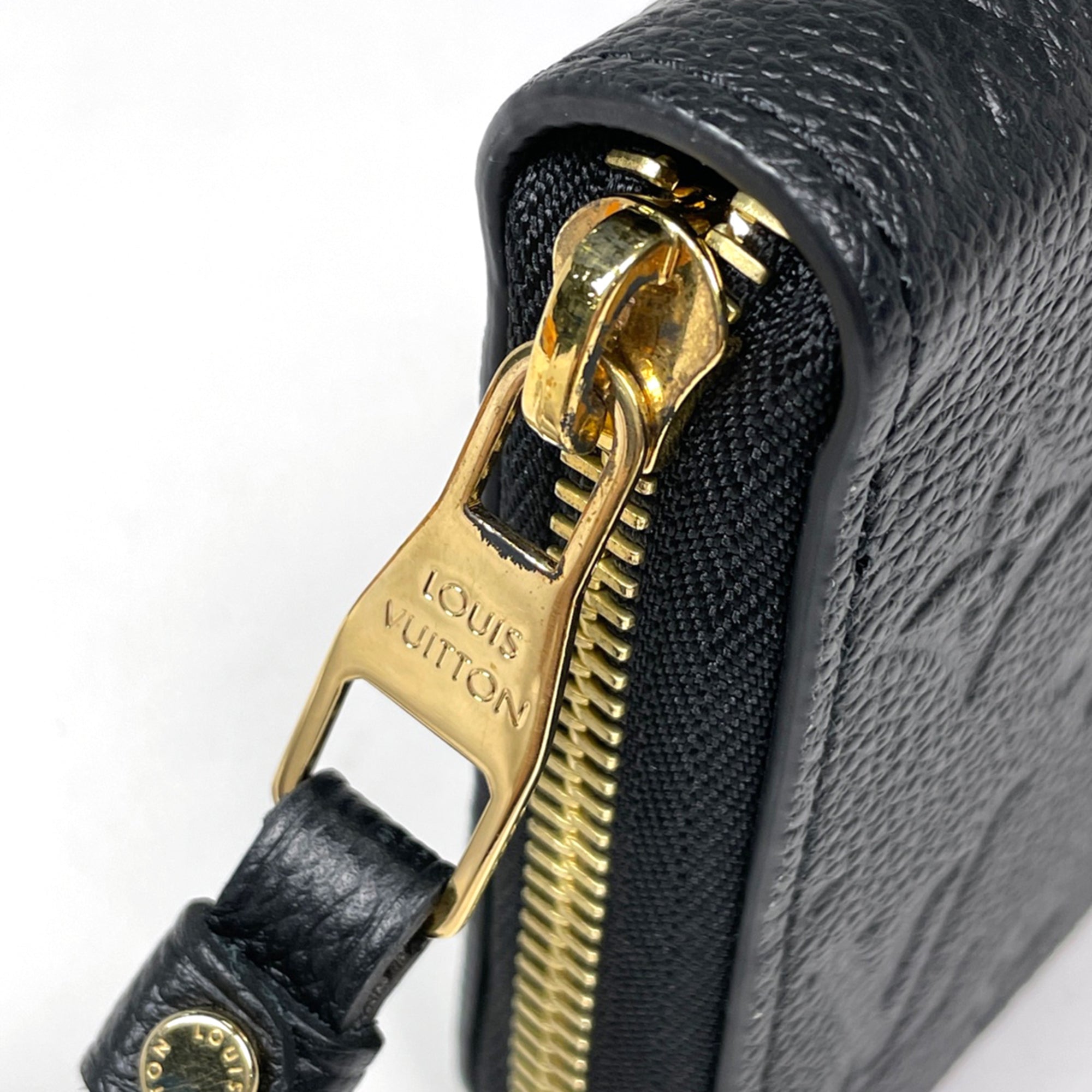 Louis Vuitton Black Noir Monogram Empreinte Long Wallet (Bi-Fold) (Pre-Owned)